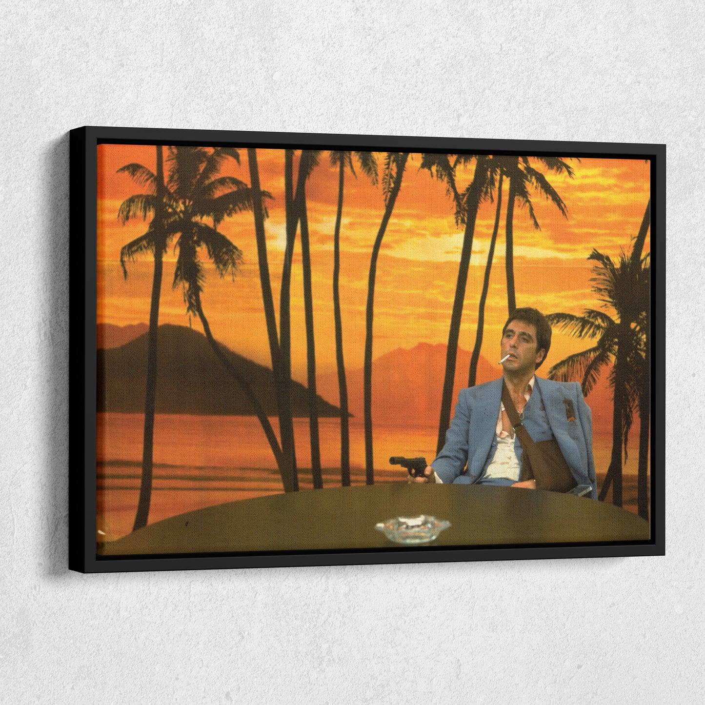 Scarface Al Pacino Art Effect Canvas Wall Art – Iconic Movie Moment Decor