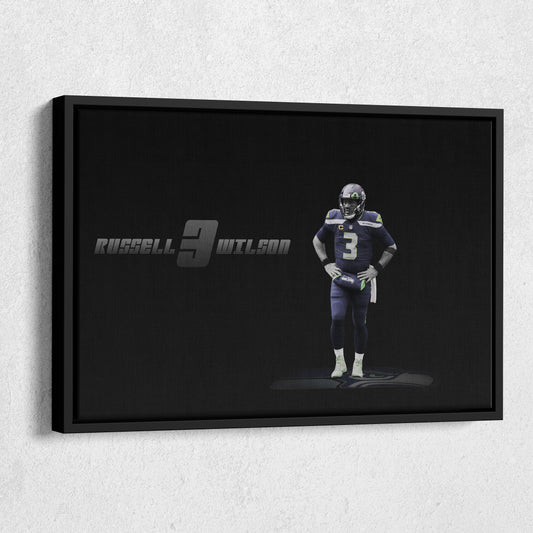 Russell Wilson NFL Canvas Wall Art – Seattle Seahawks Quarterback Decor