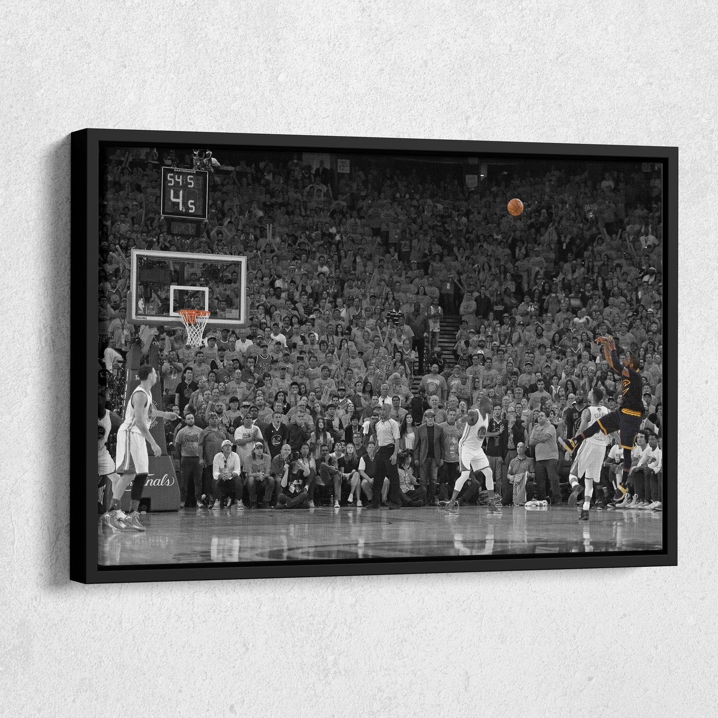 Kyrie Irving Game Winner vs Warriors Canvas Wall Art Decor - NBA Playoff Moment Art