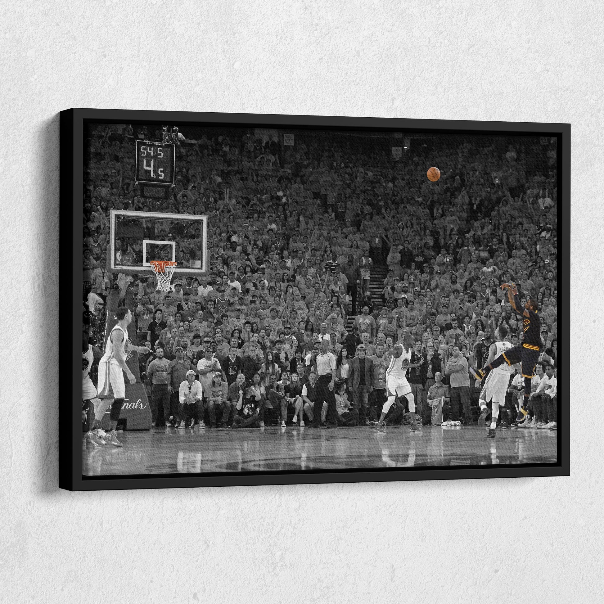 Kyrie Irving Game Winner vs Warriors Canvas Wall Art Decor - NBA Playoff Moment Art