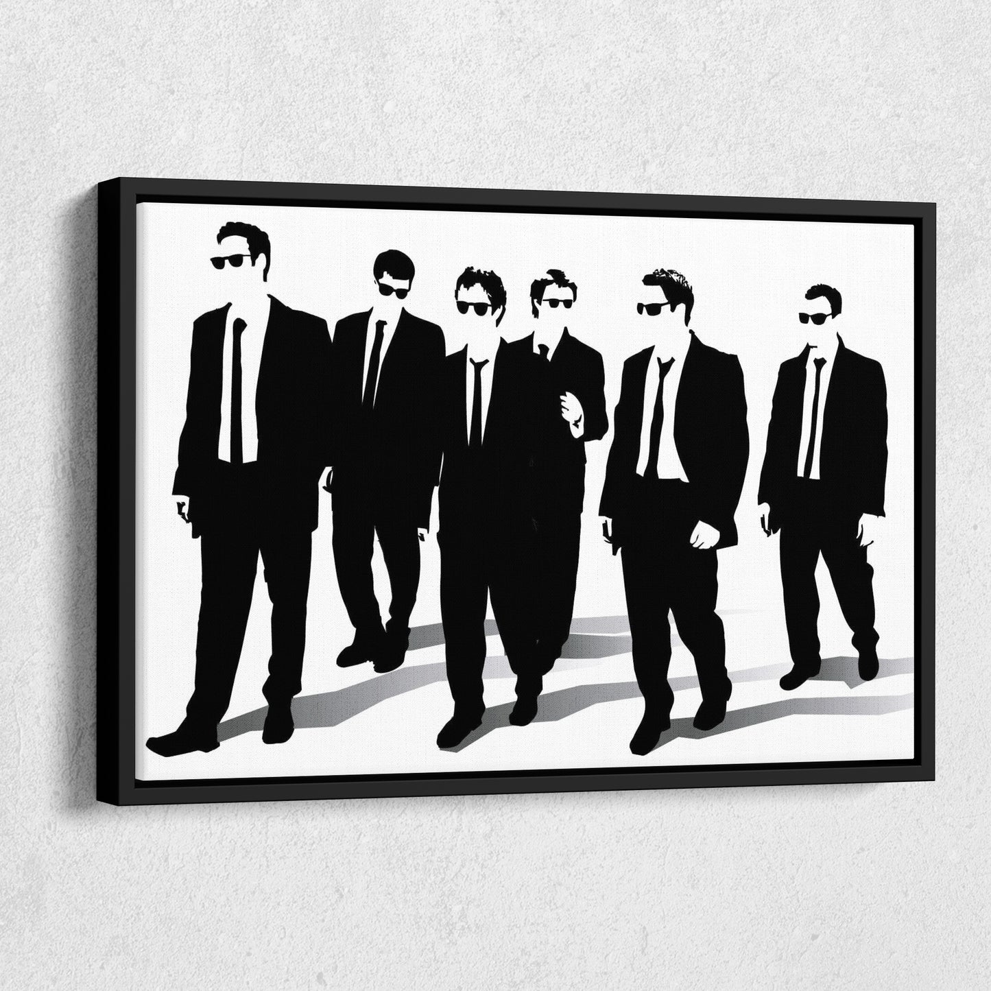 Reservoir Dogs Illustration Canvas Art – Cult Movie Icon Decor