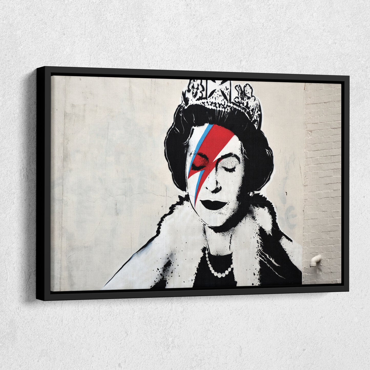 Banksy 'Queen' Canvas Print - Framed Wall Art