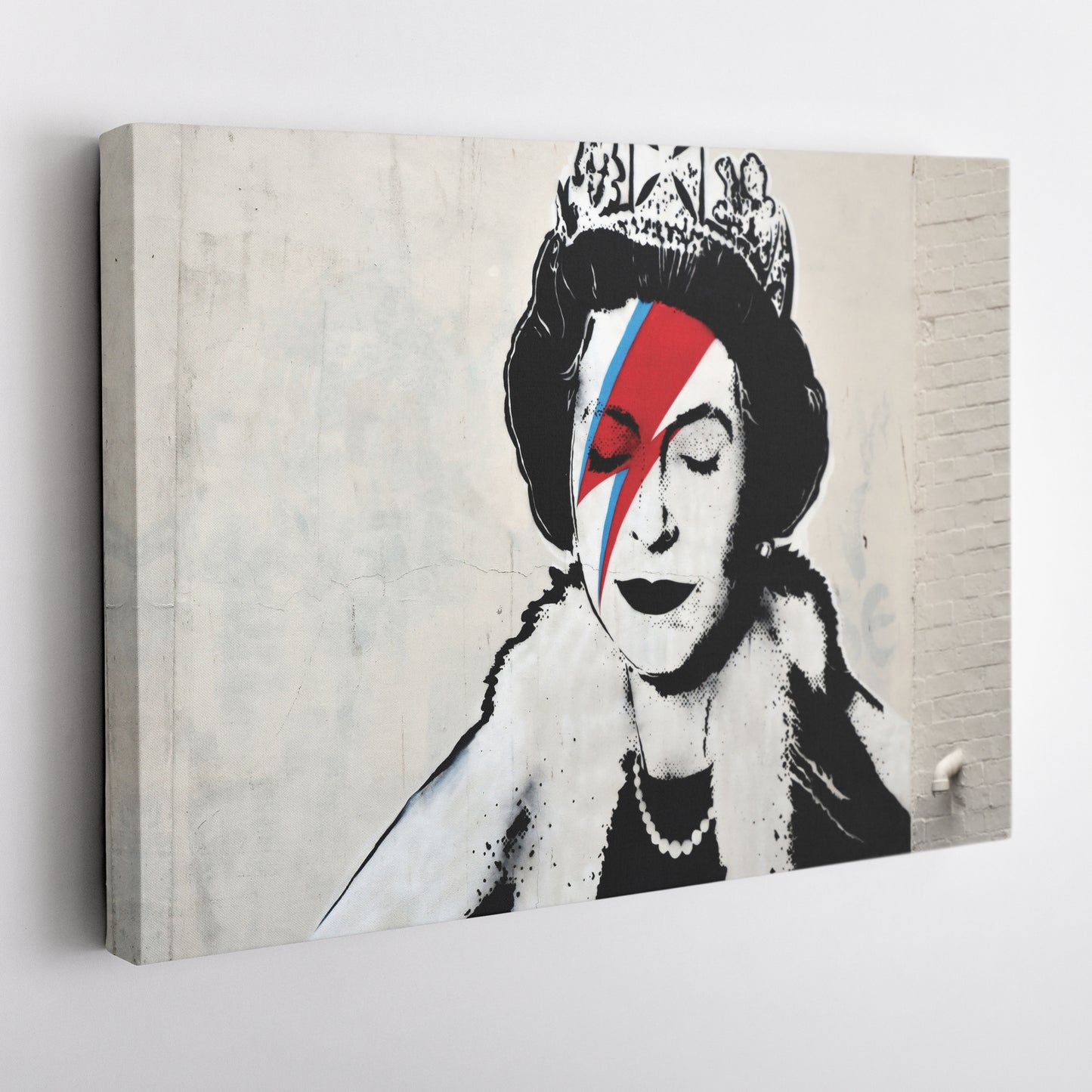 Banksy 'Queen' Canvas Print - Framed Wall Art