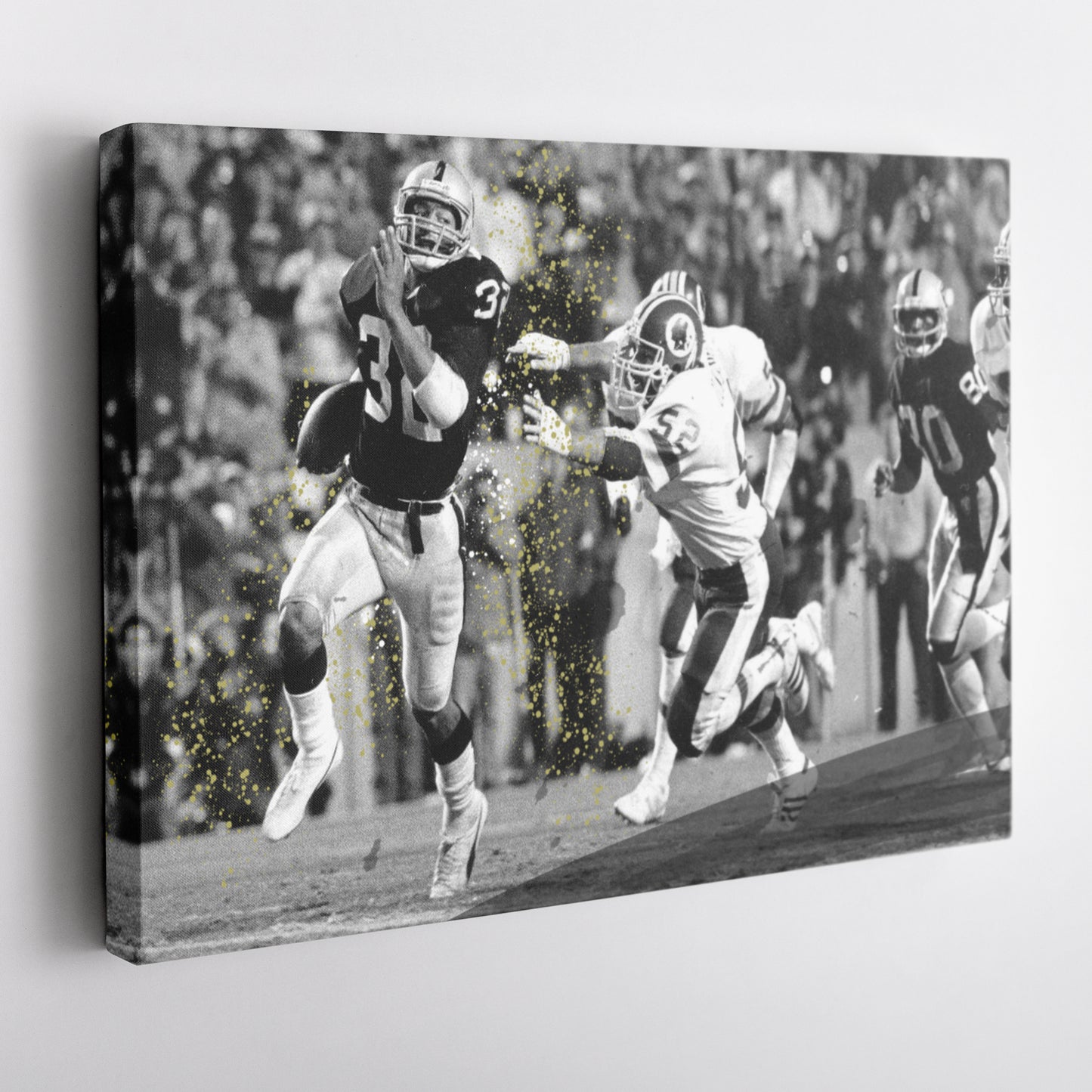 Marcus Allen Reverse Run Canvas Art - Raiders vs. Washington NFL Decor