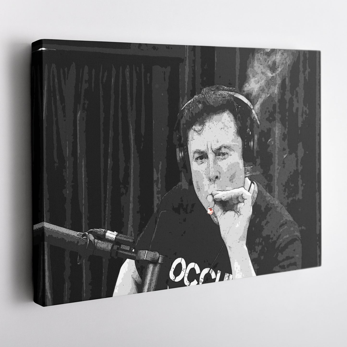 Elon Musk Smoking Canvas Wall Art – Entrepreneur Icon Print for Home