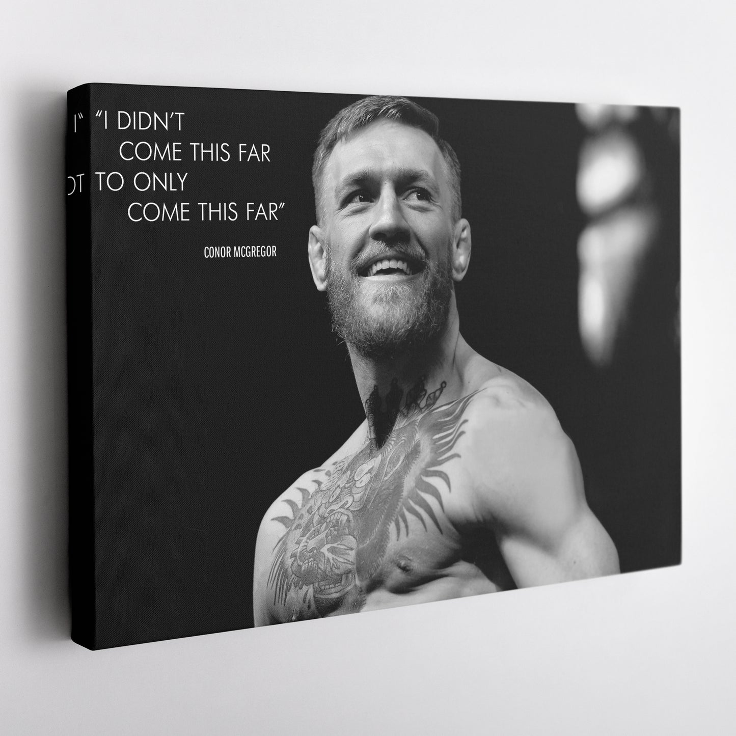 Conor McGregor Quote Canvas Wall Art – Inspirational MMA Print for Home