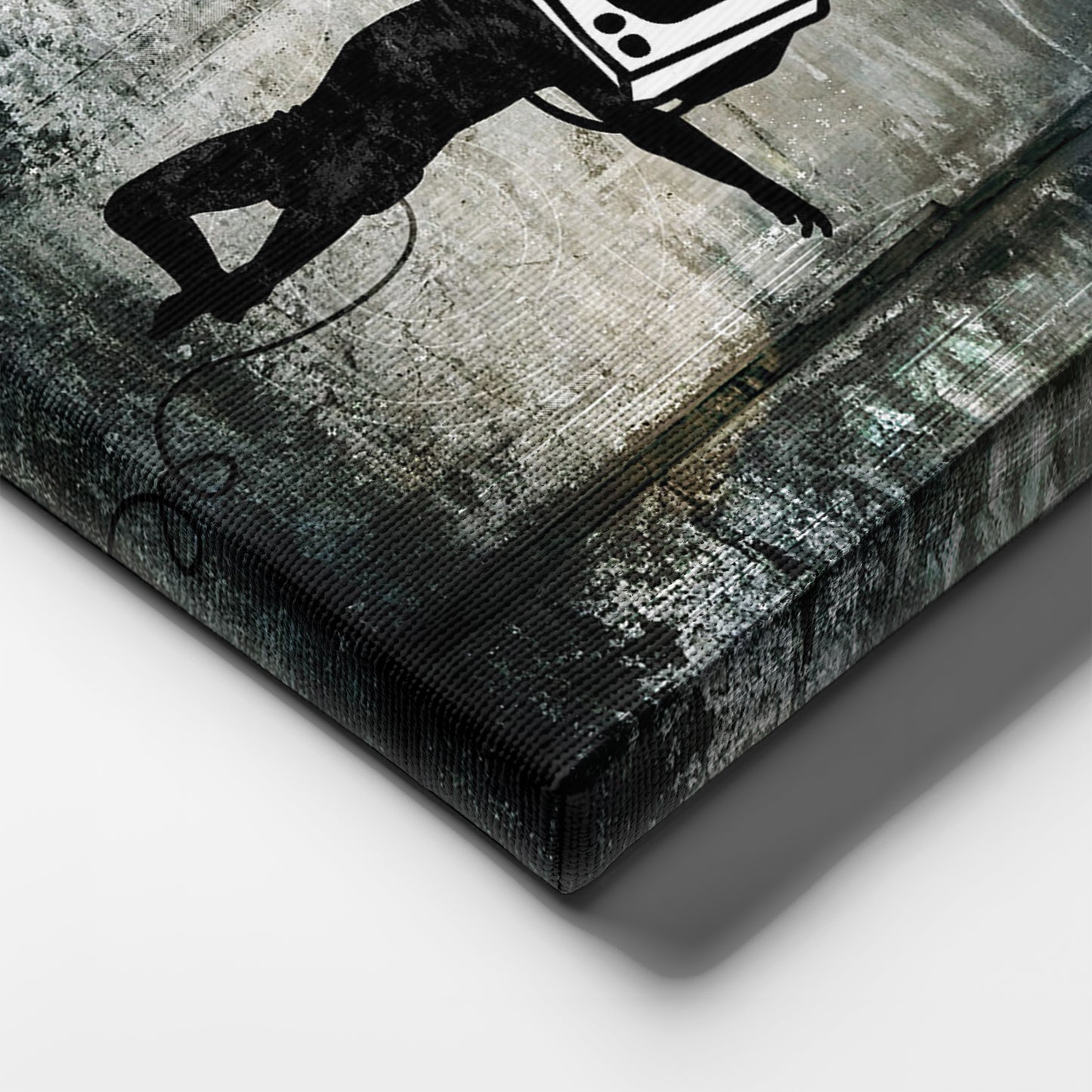 Banksy 'Television' Canvas Print - Framed Wall Art