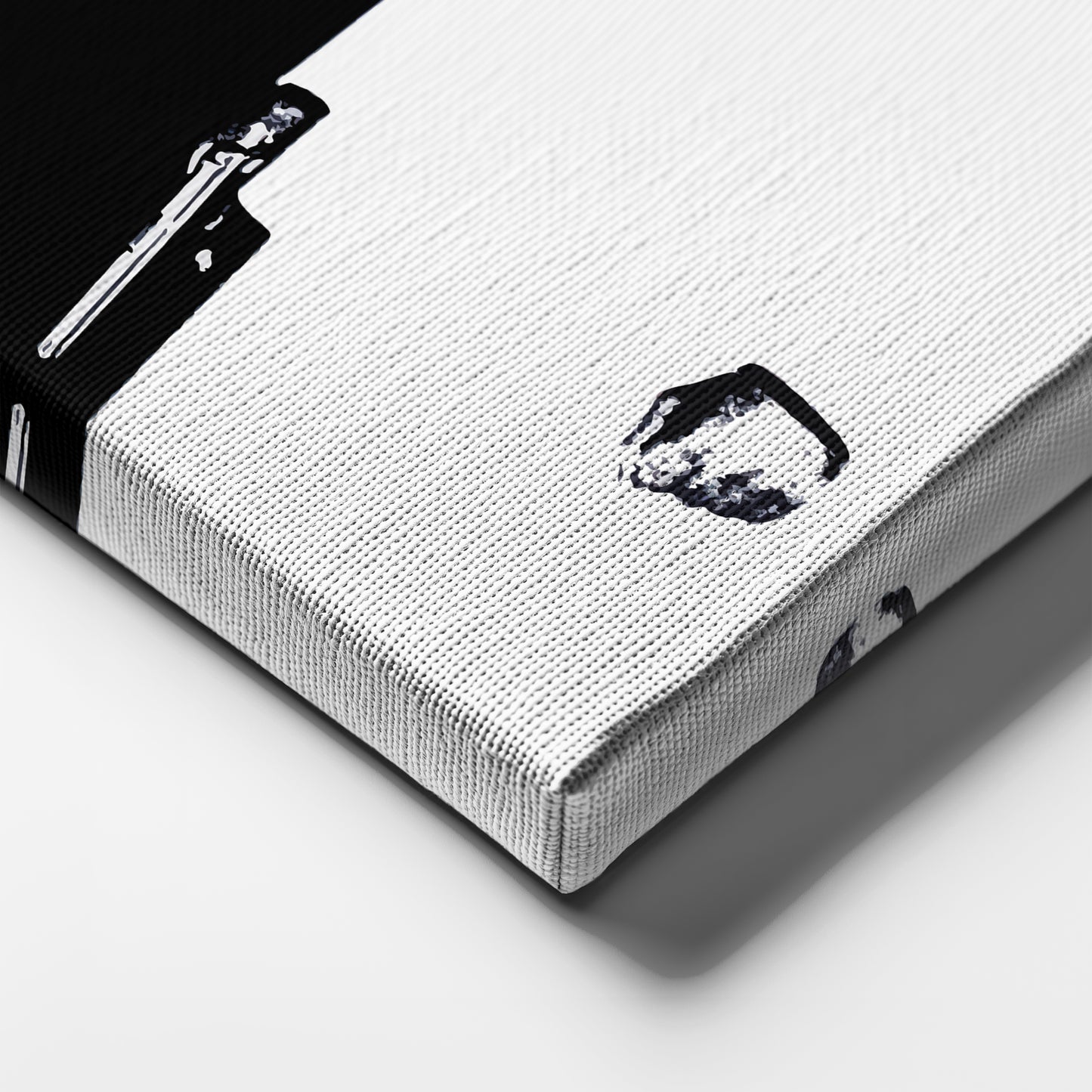 Scarface Al Pacino Black and White Canvas Art – Gangster Film Legend Decor