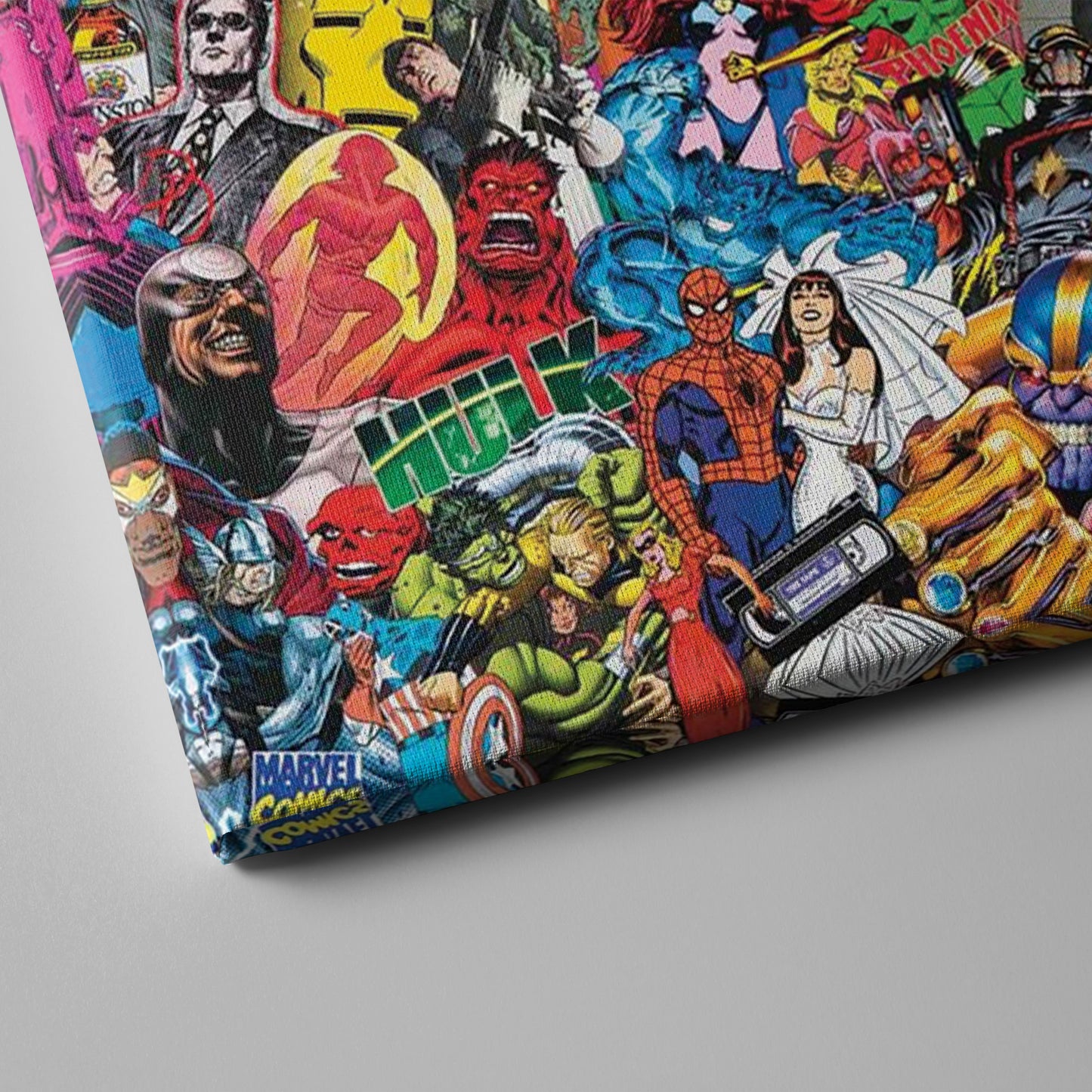 Marvel Comics Characters Canvas Art - Superhero Wall Decor Framed Print