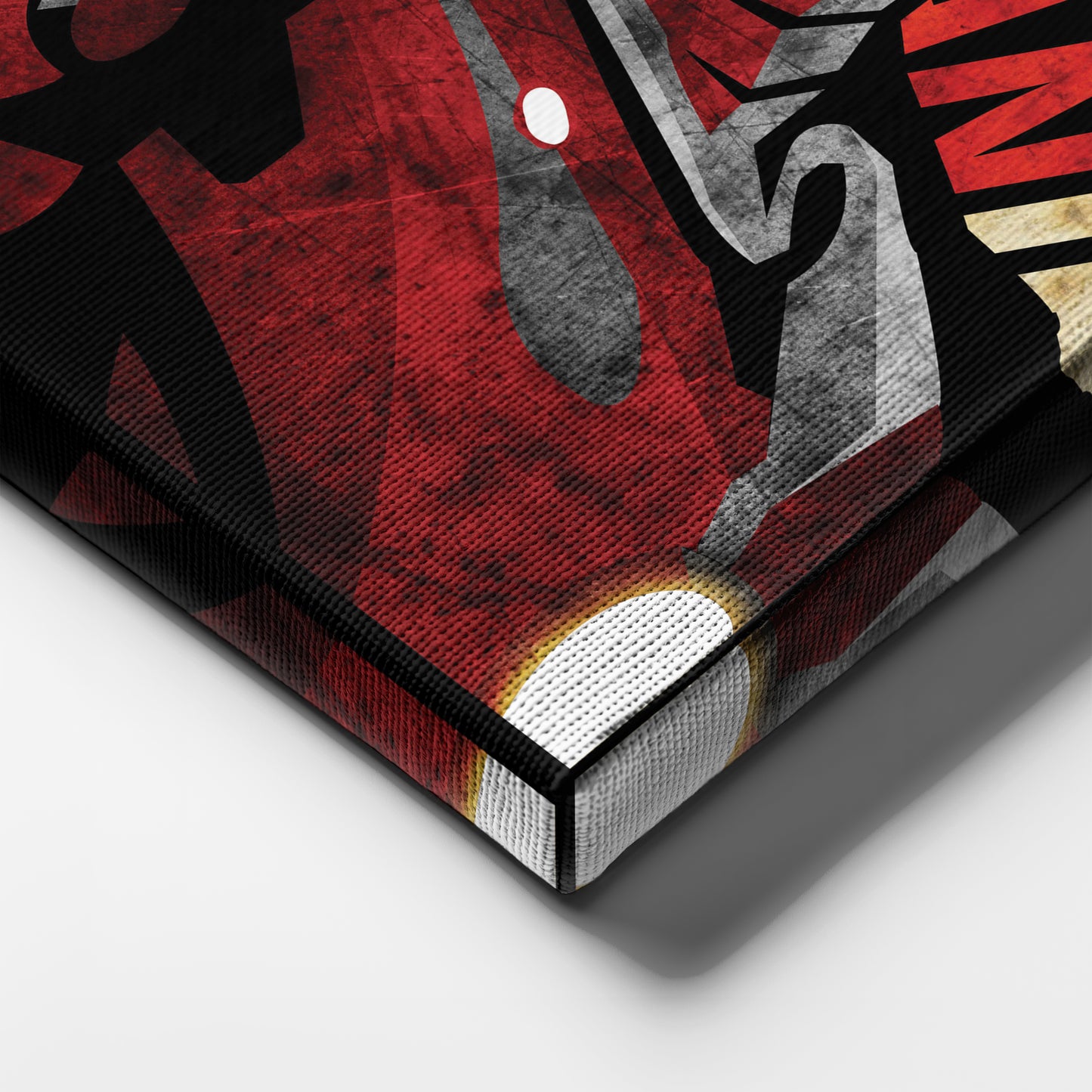 Iron Man Marvel with Background Text - Canvas Wall Art Decor