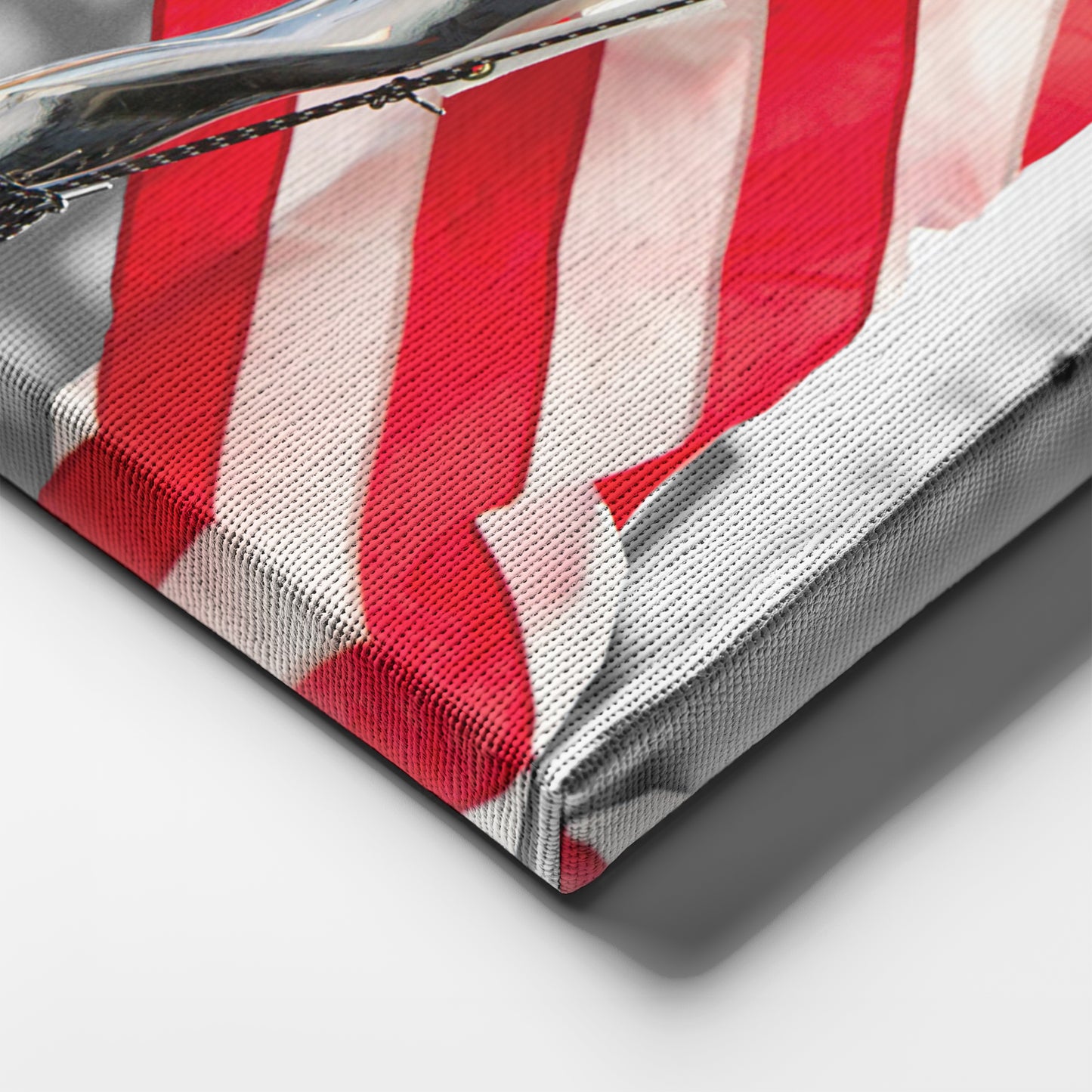 The Wolf of Wall Street with American Flag Canvas Wall Art – Iconic Movie Moment Decor