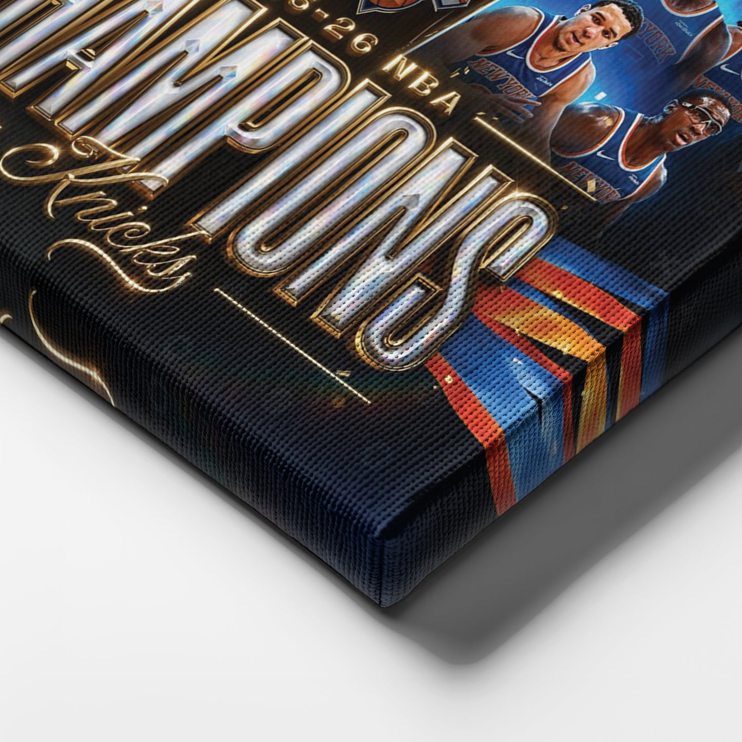 New York Knicks 2025-26 NBA Champions Canvas Print Basketball Wall Art Decor