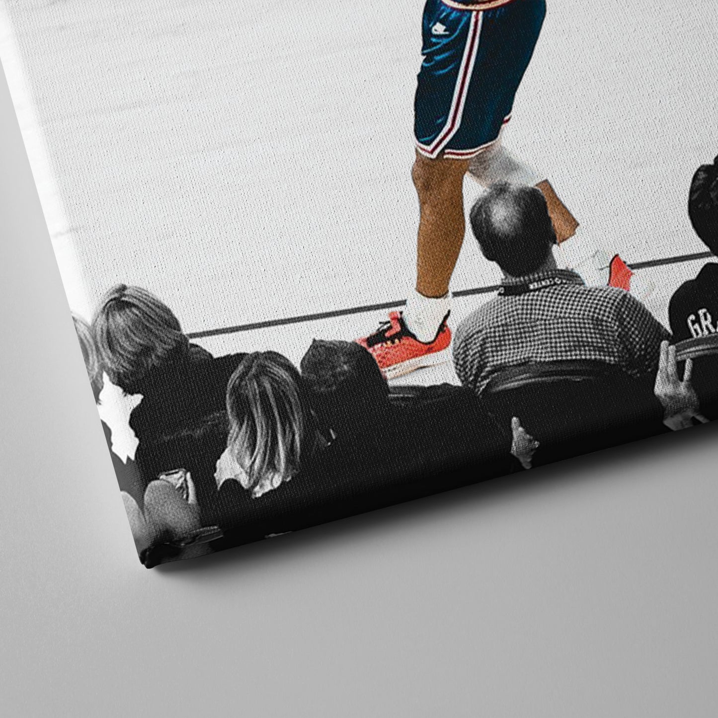 Stephen Curry No-Look Shot Canvas Art - NBA Golden State Warriors Decor