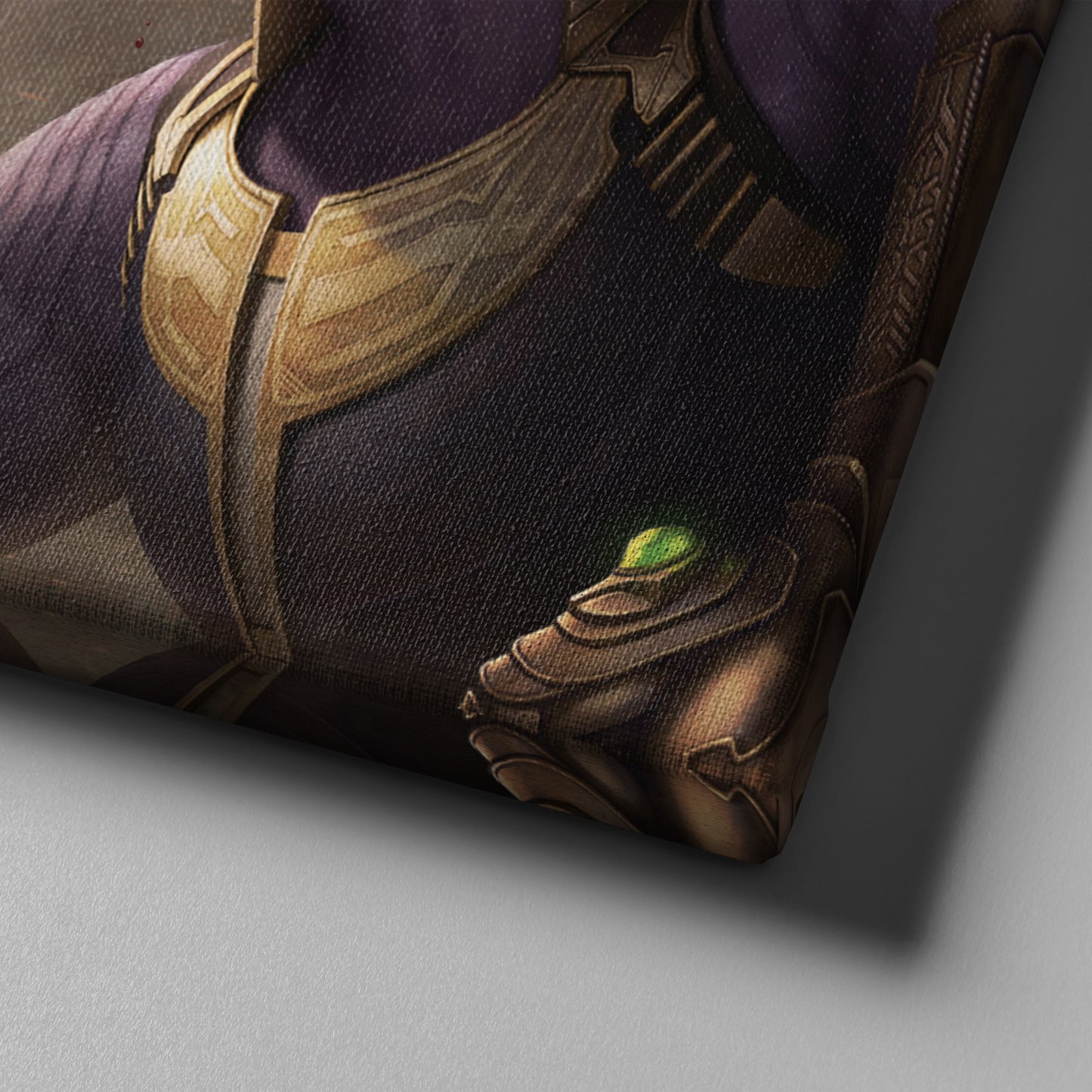 Funny Deadpool & Angry Thanos - Marvel Comics Canvas Wall Art Decor