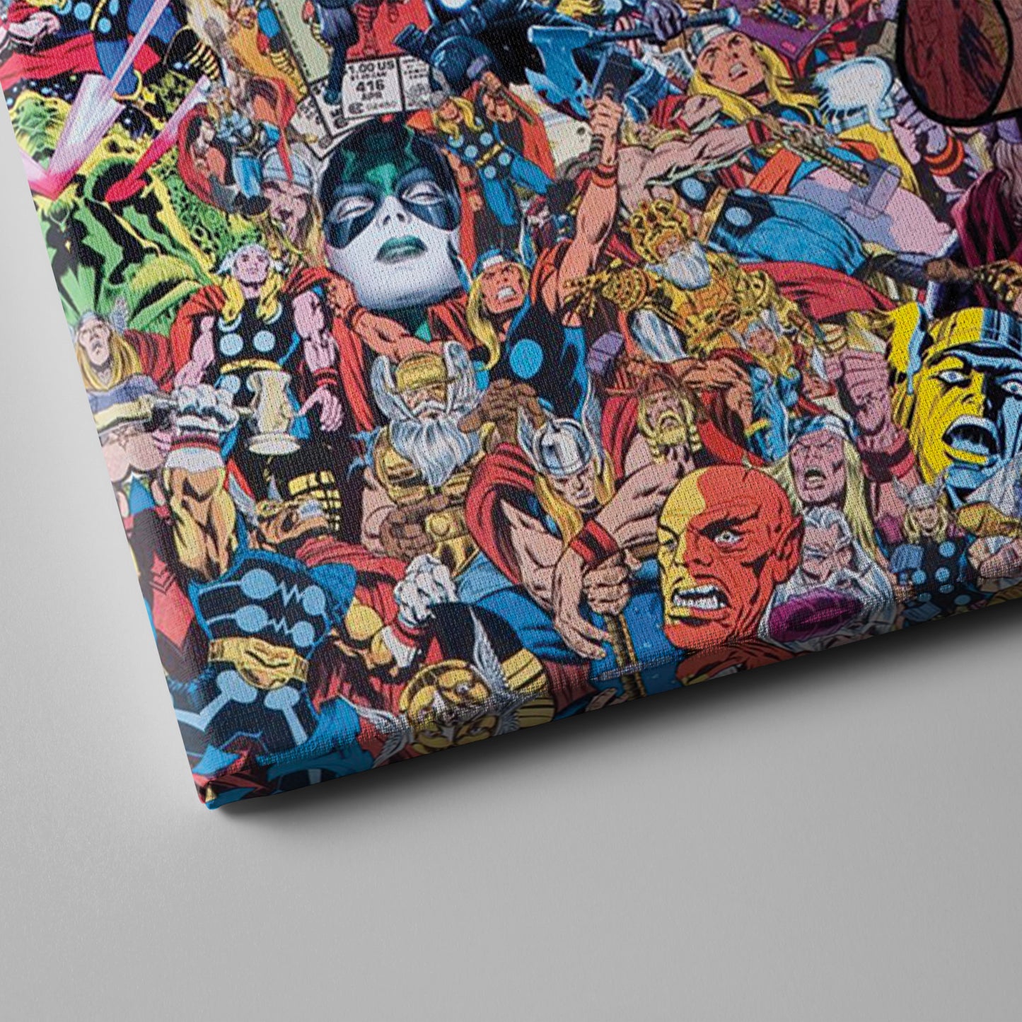 The Mighty Thor Poster Canvas Art - Marvel Comics Wall Decor