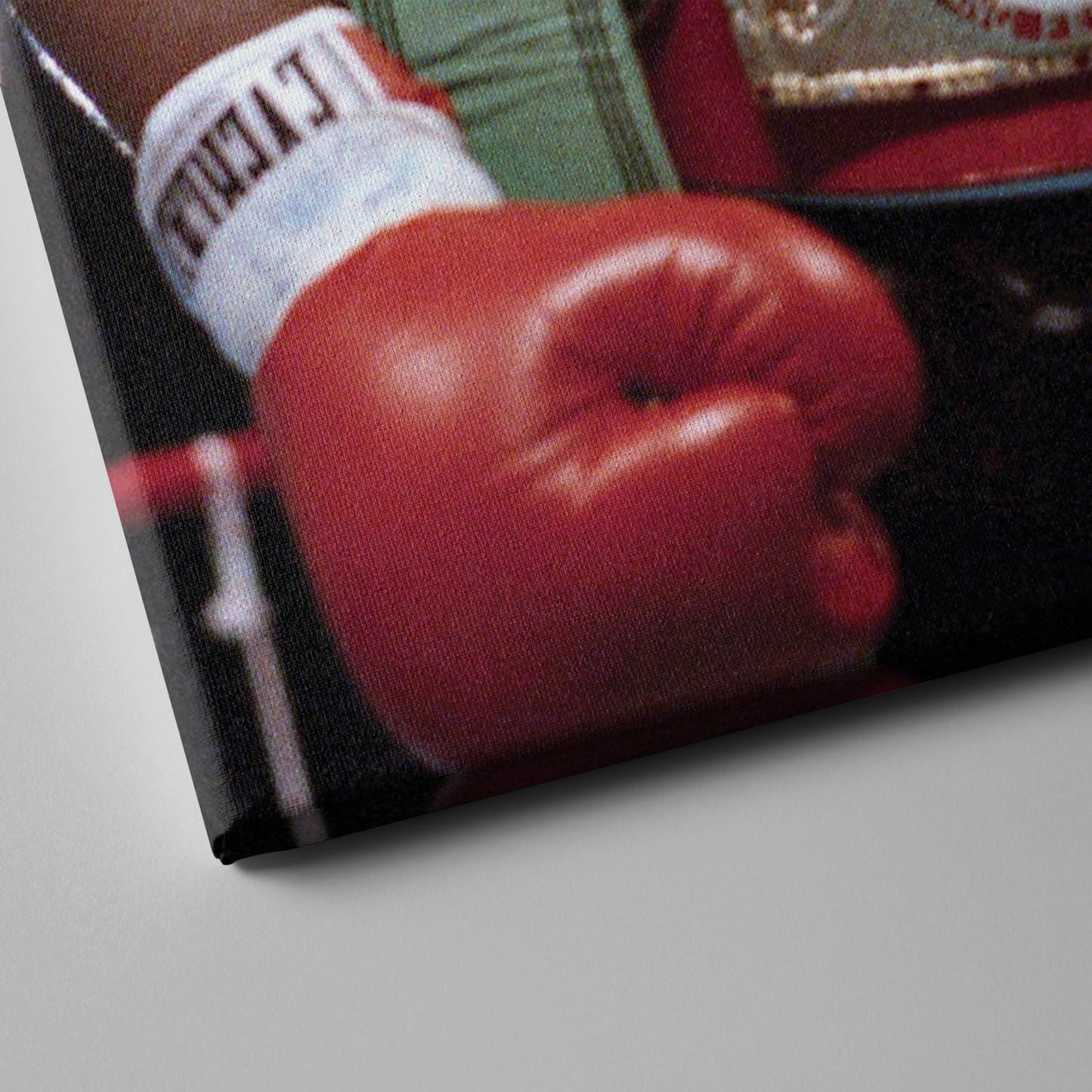 Mike Tyson with Belts Canvas Wall Art – Boxing Champion Home Decor