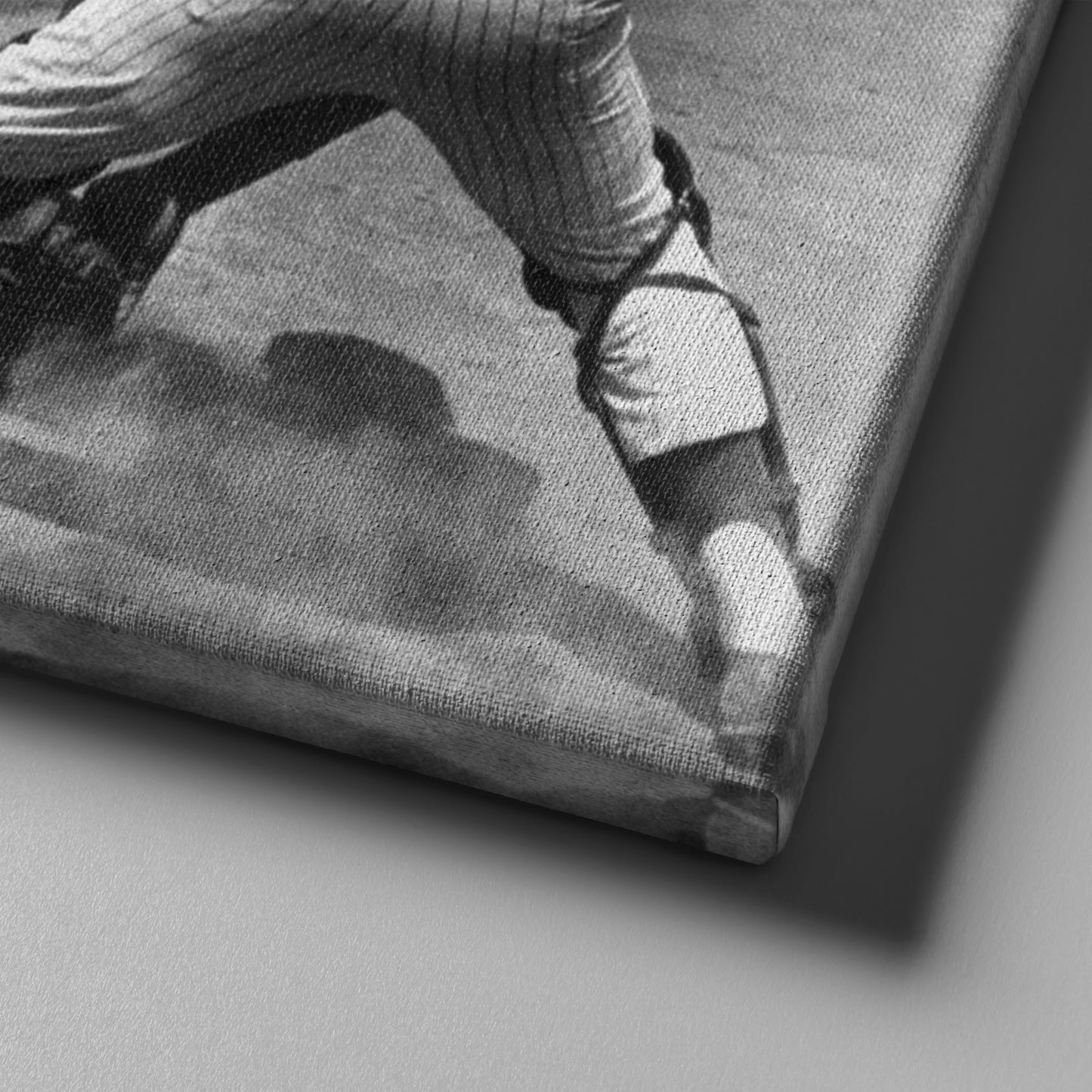 Willie Mays Sliding into Home Plate Canvas Art - MLB Baseball Wall Decor