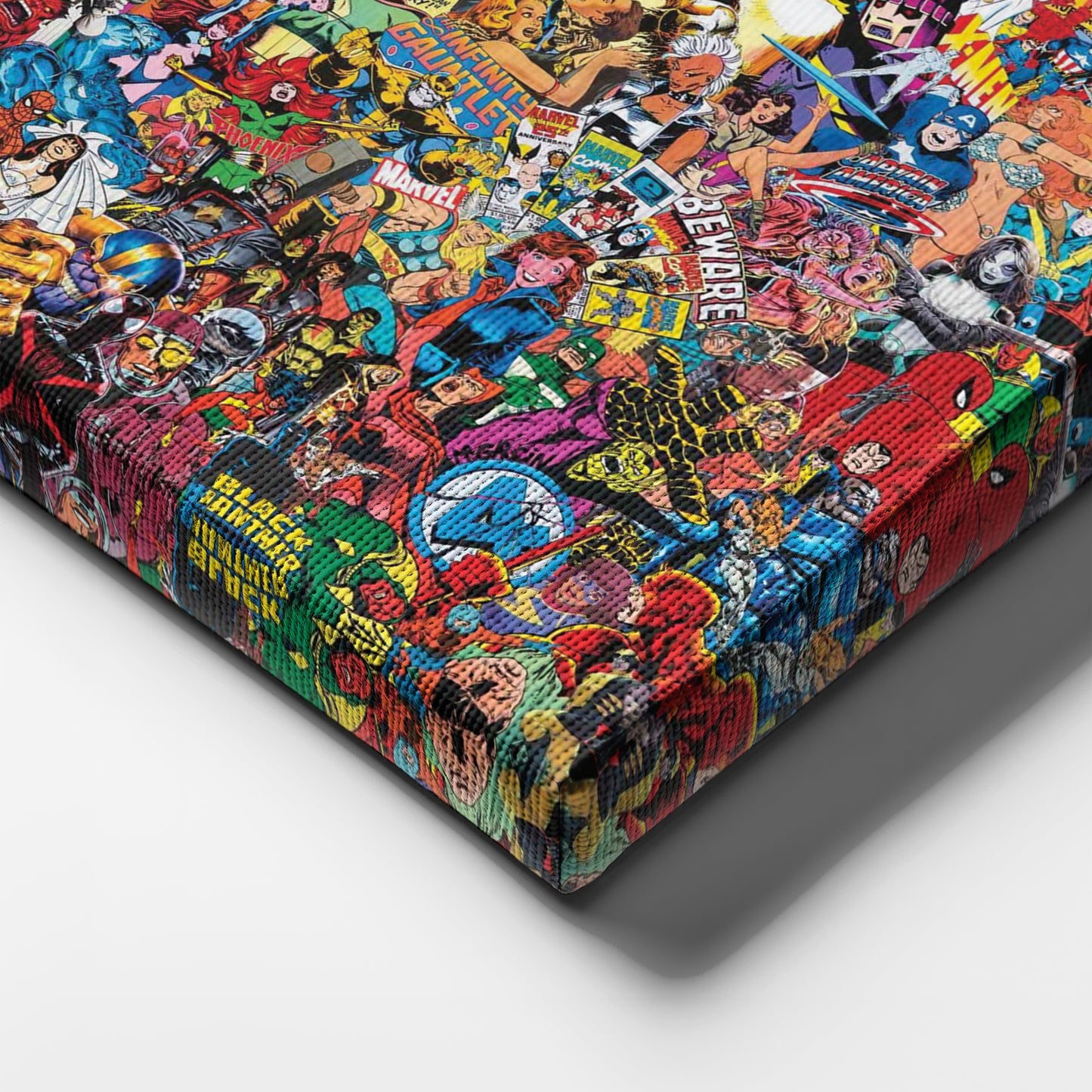 Marvel Comics Characters Canvas Art - Superhero Wall Decor Framed Print