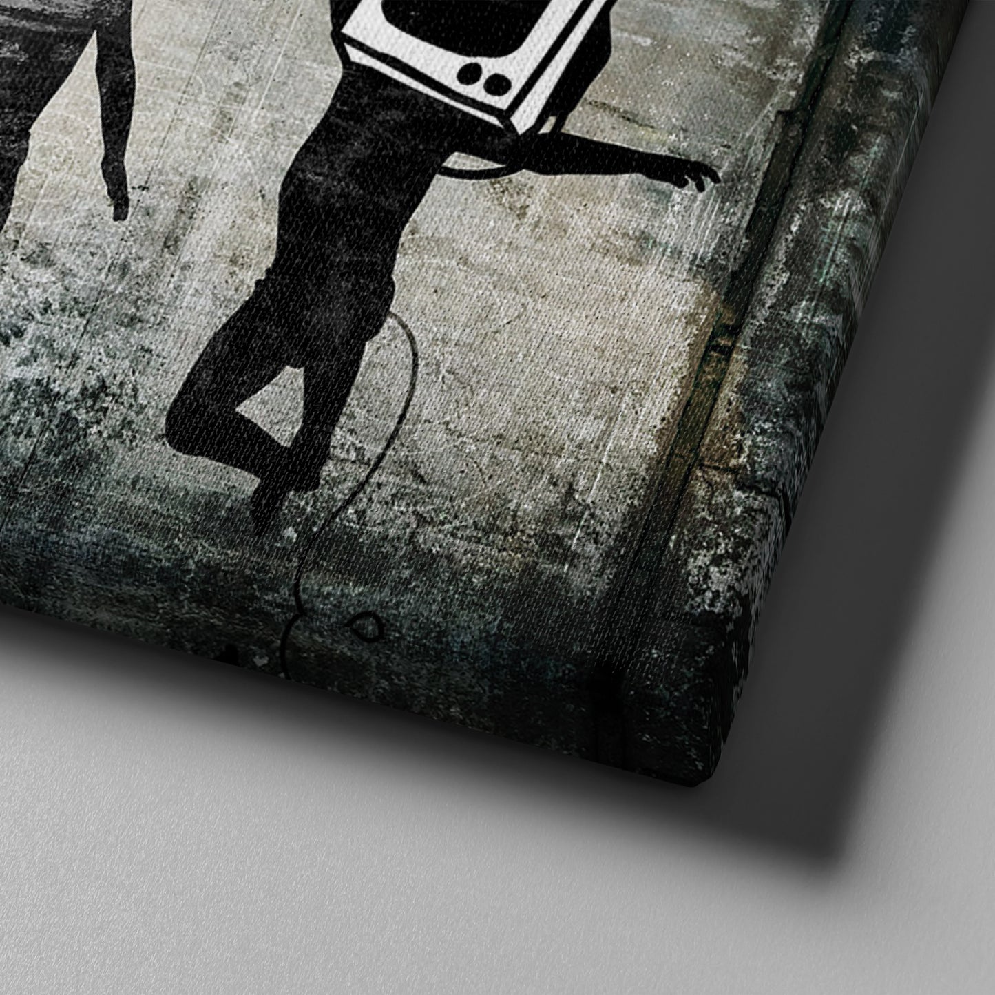 Banksy 'Television' Canvas Print - Framed Wall Art