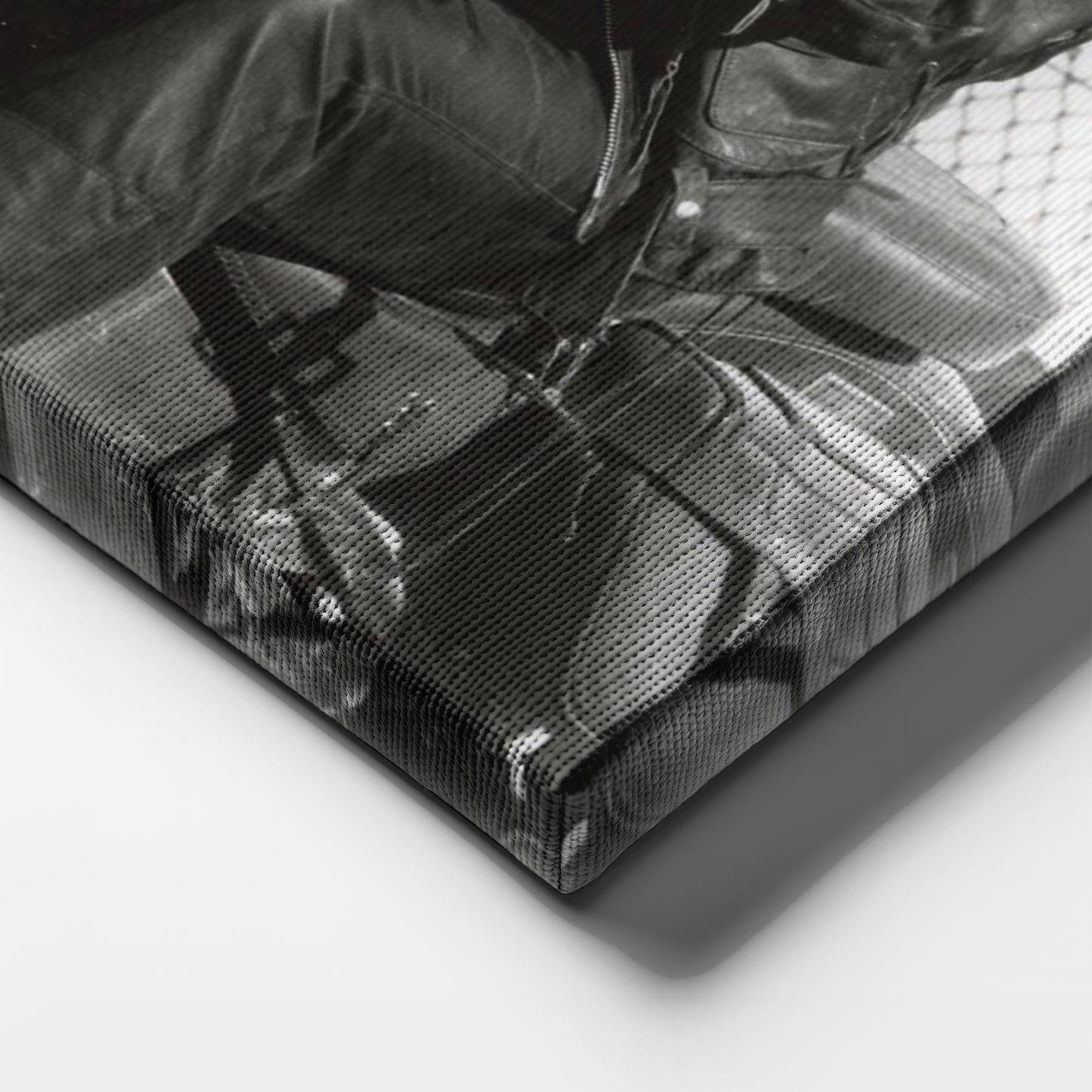 Arnold Schwarzenegger Terminator Movie Scene Canvas Print – Motorcycle Wall Art for Home & Office Decor