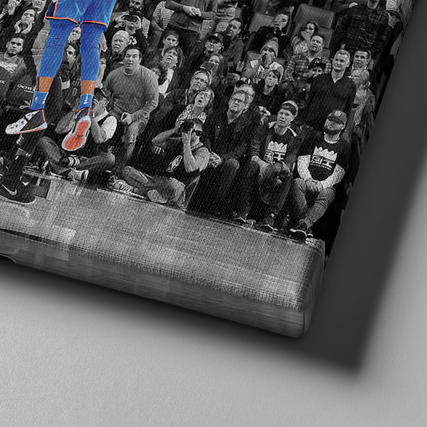 Russell Westbrook Buzzer Beater Canvas Art - NBA Thunder vs. Kings