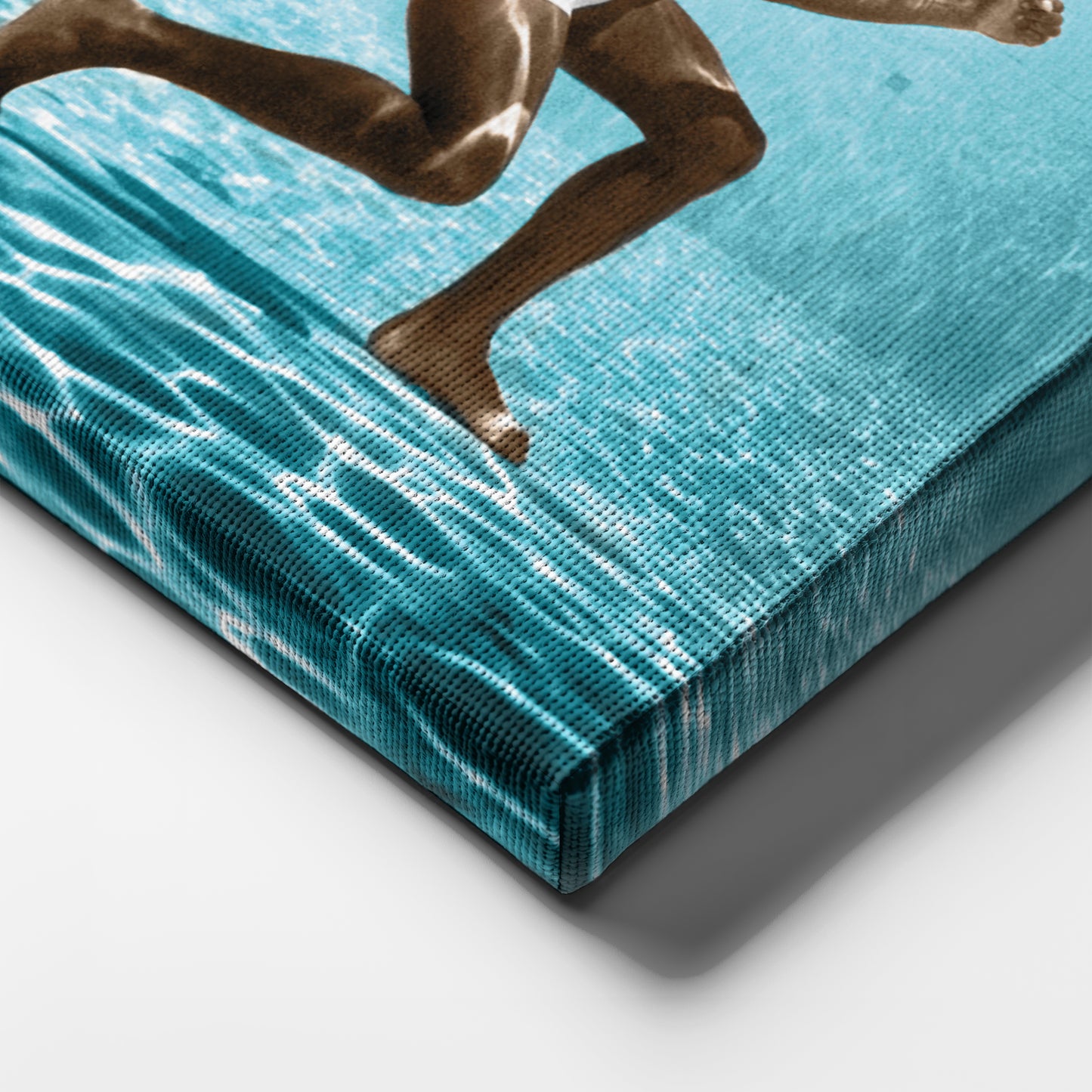 Muhammad Ali Underwater - Colored Canvas Wall Art Decor