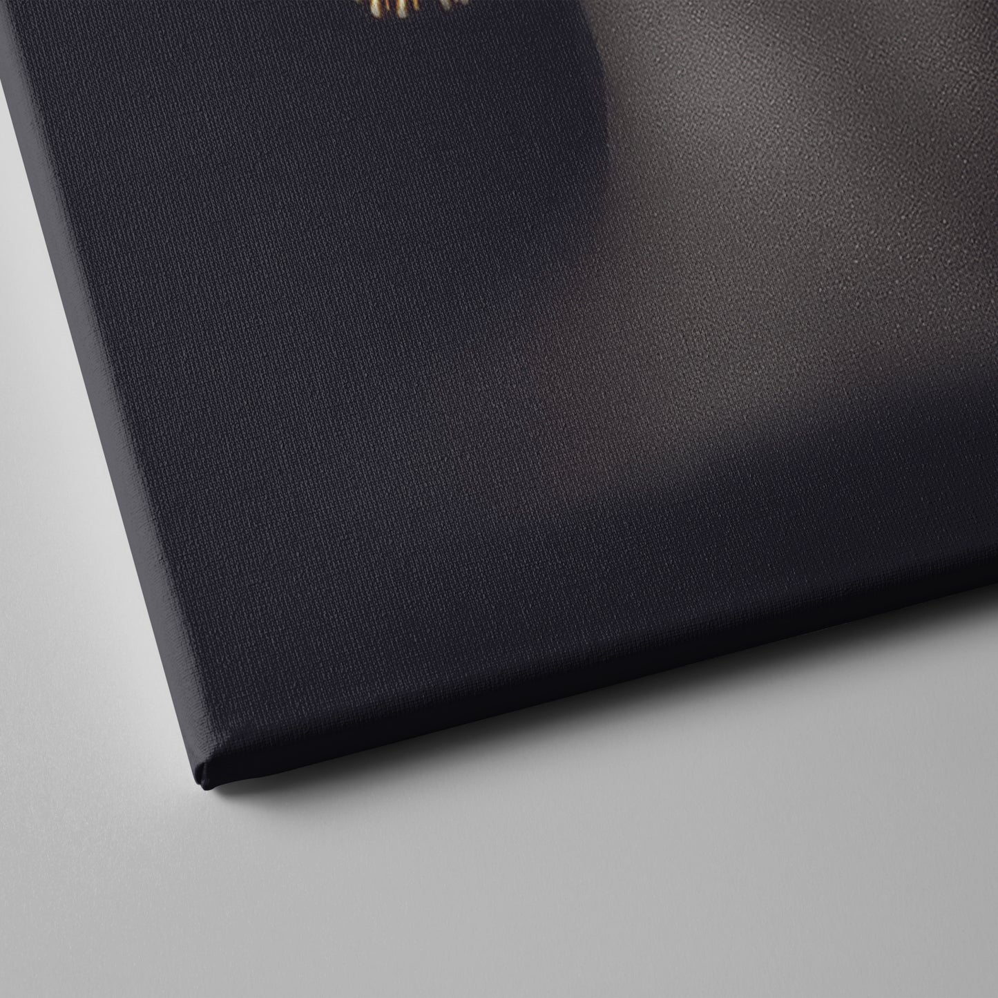 Beautiful African Woman with Golden Hair & Lips - Canvas Wall Art Decor