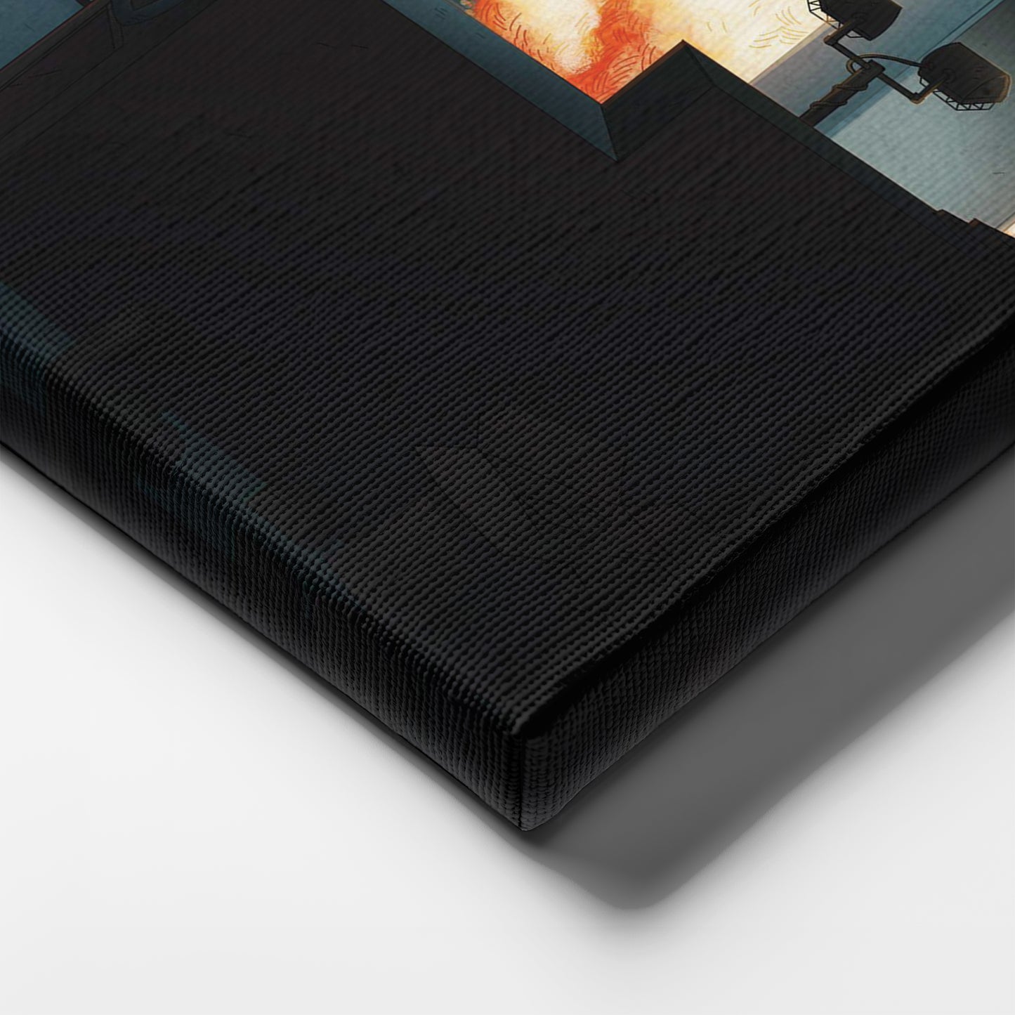 Fight Club Man and Woman Silhouette Canvas Wall Art – Movie Art Decor