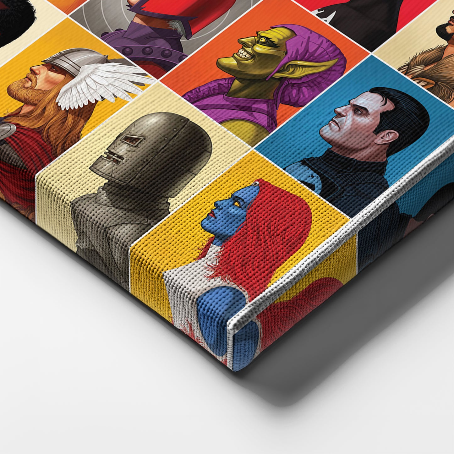 Marvel Headshots Canvas Art - Comic Book Hero Wall Decor