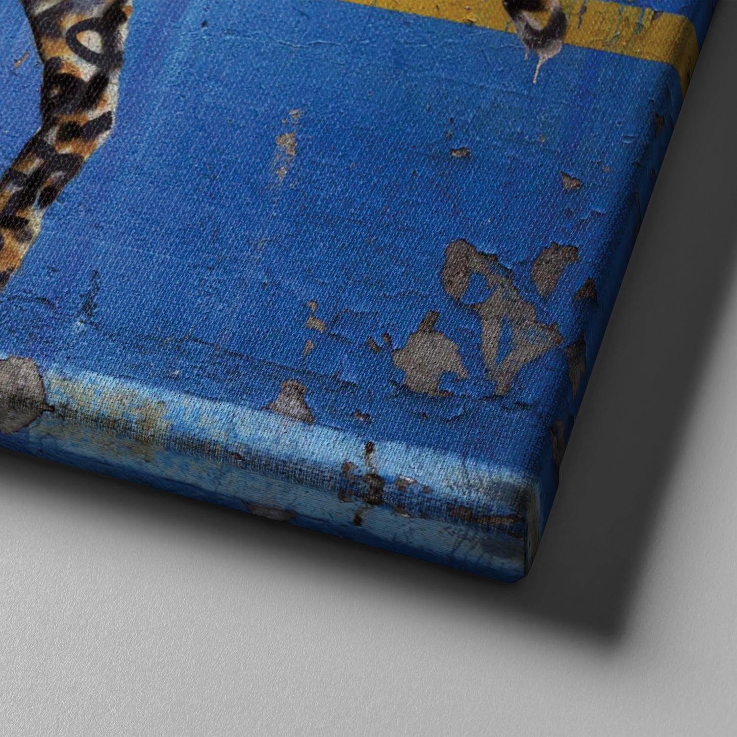 Banksy 'Bronx Zoo Leopard' Street Art Canvas Print - Framed Wall Art