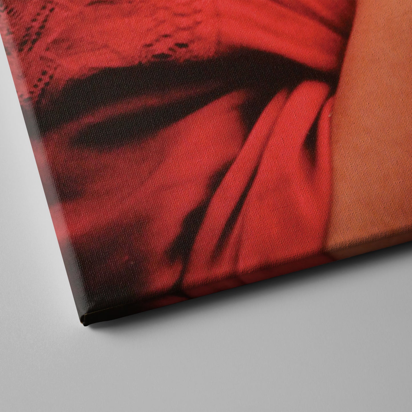 Frida Kahlo Red Dress Canvas Wall Art – Vibrant Painter's Portrait