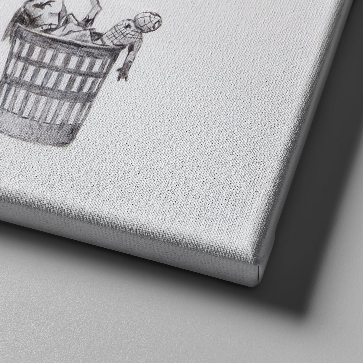 Banksy 'Boy with Superhero Doll' Canvas Print - Framed Wall Art