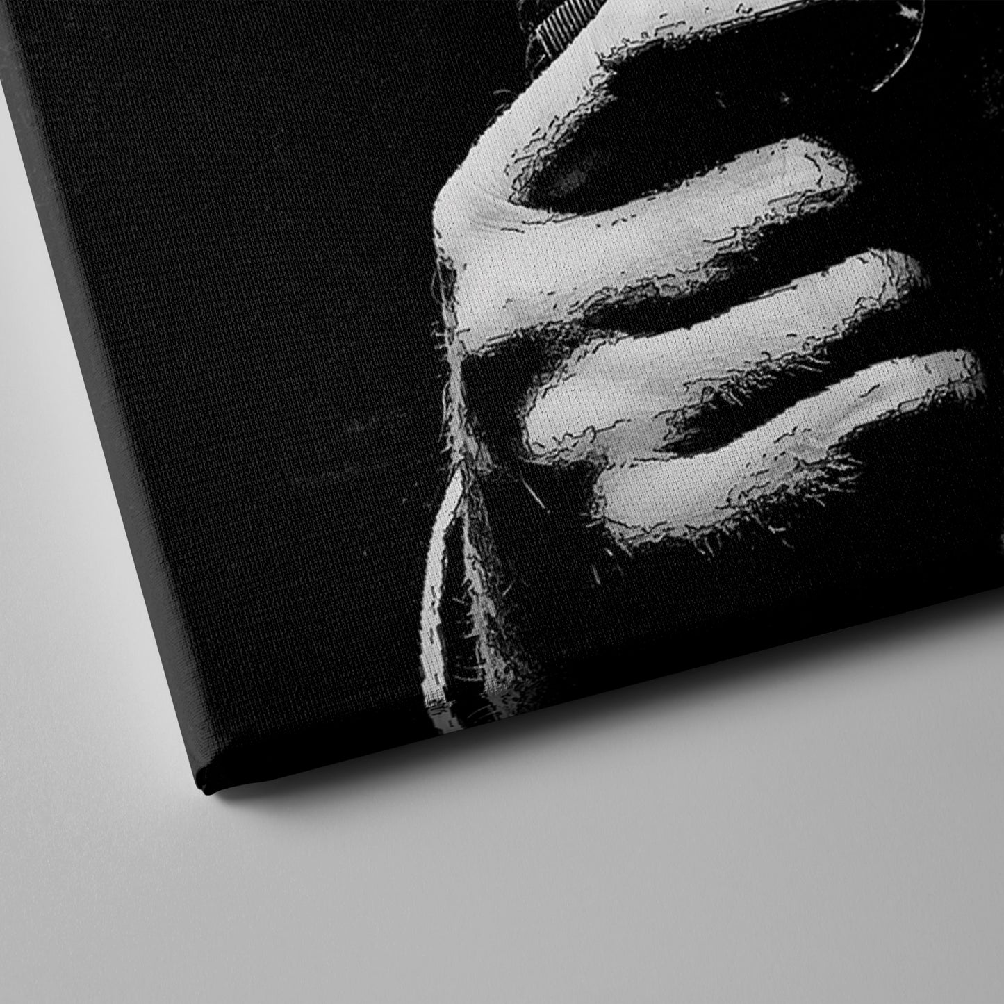 James Bond Black and White Painting Canvas Wall Art – Timeless Spy Decor