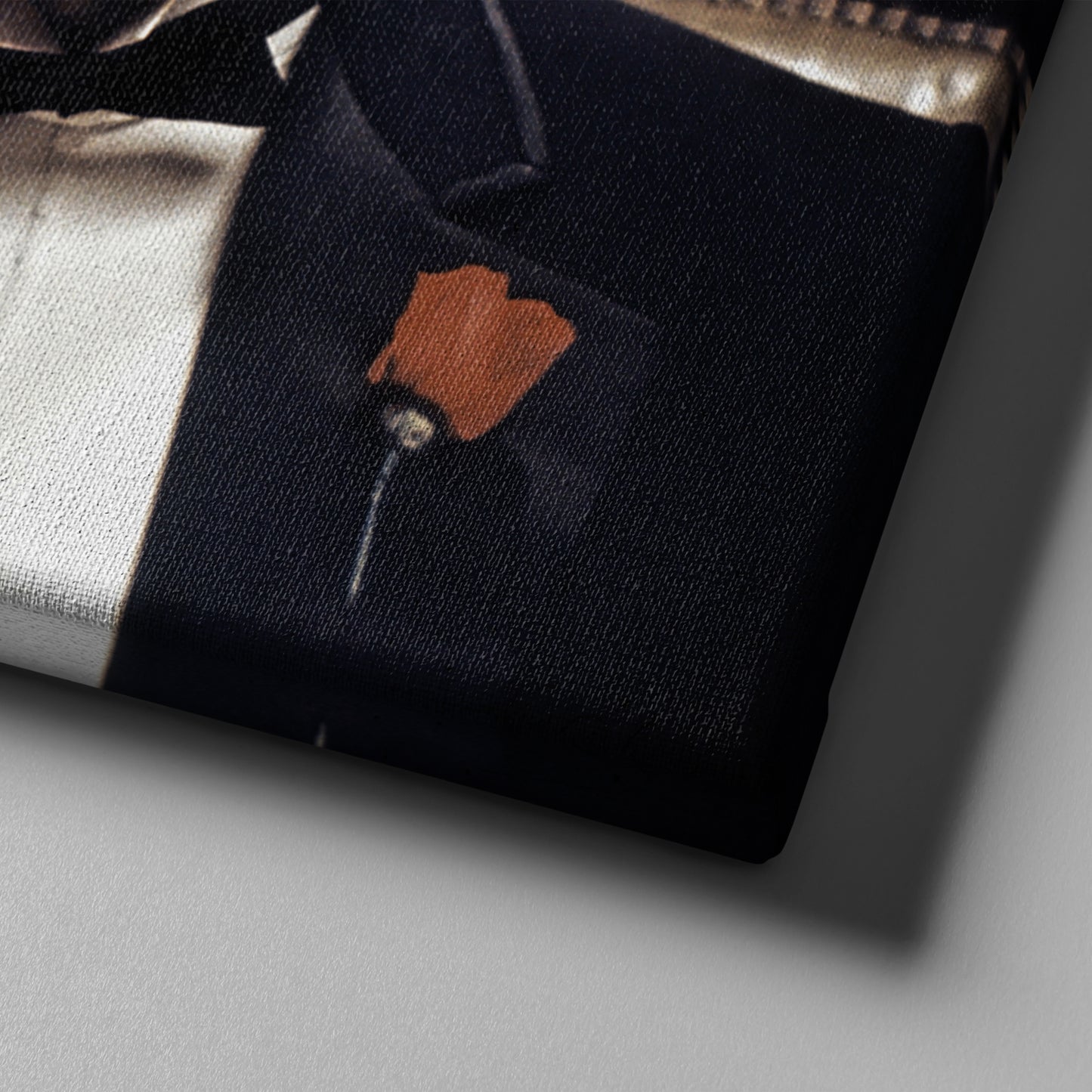 Vito Corleone Canvas Wall Art – 'The Godfather' Movie Poster