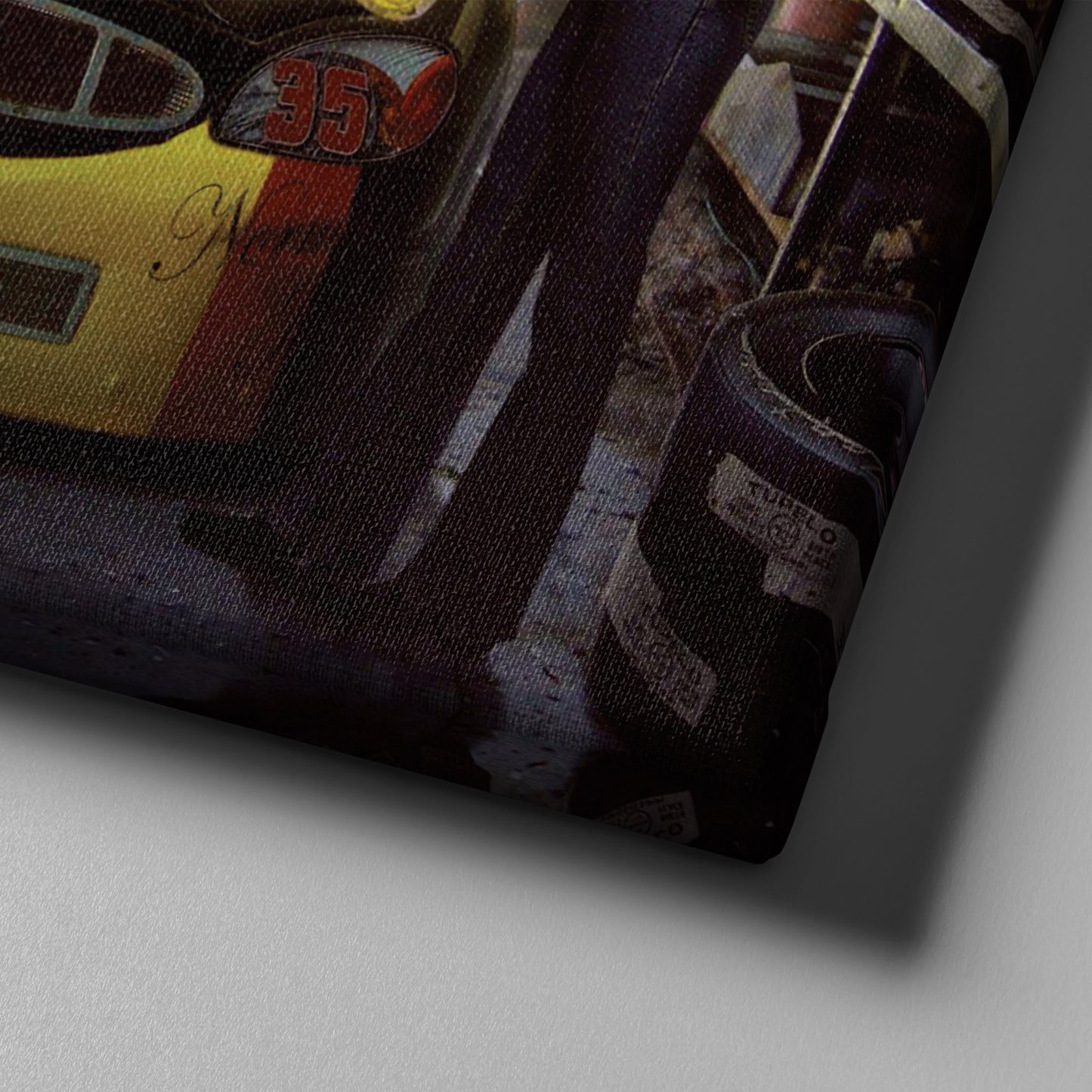 Marilyn Monroe, Elvis Presley & James Dean - Racing Car Canvas Wall Art Decor