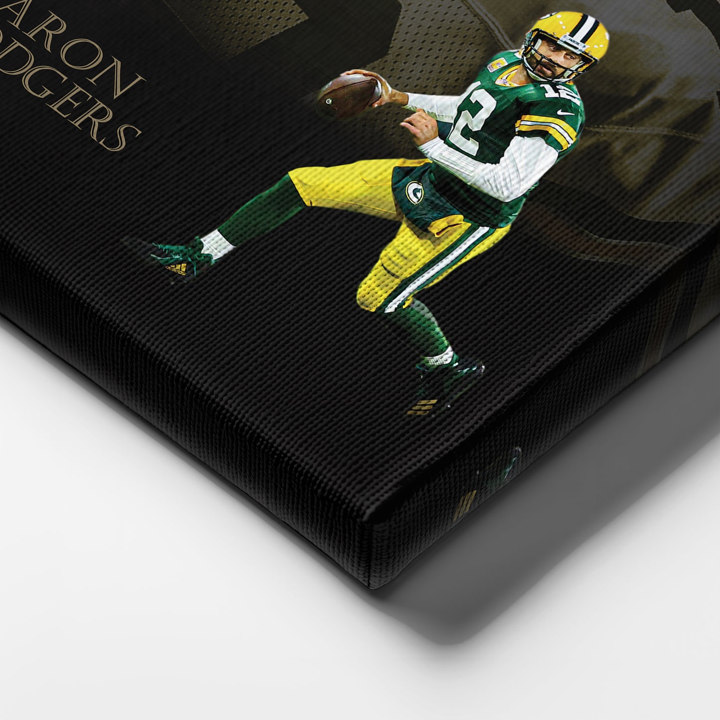 Aaron Rodgers Green Bay Packers NFL Canvas Wall Art - Framed Home Decor