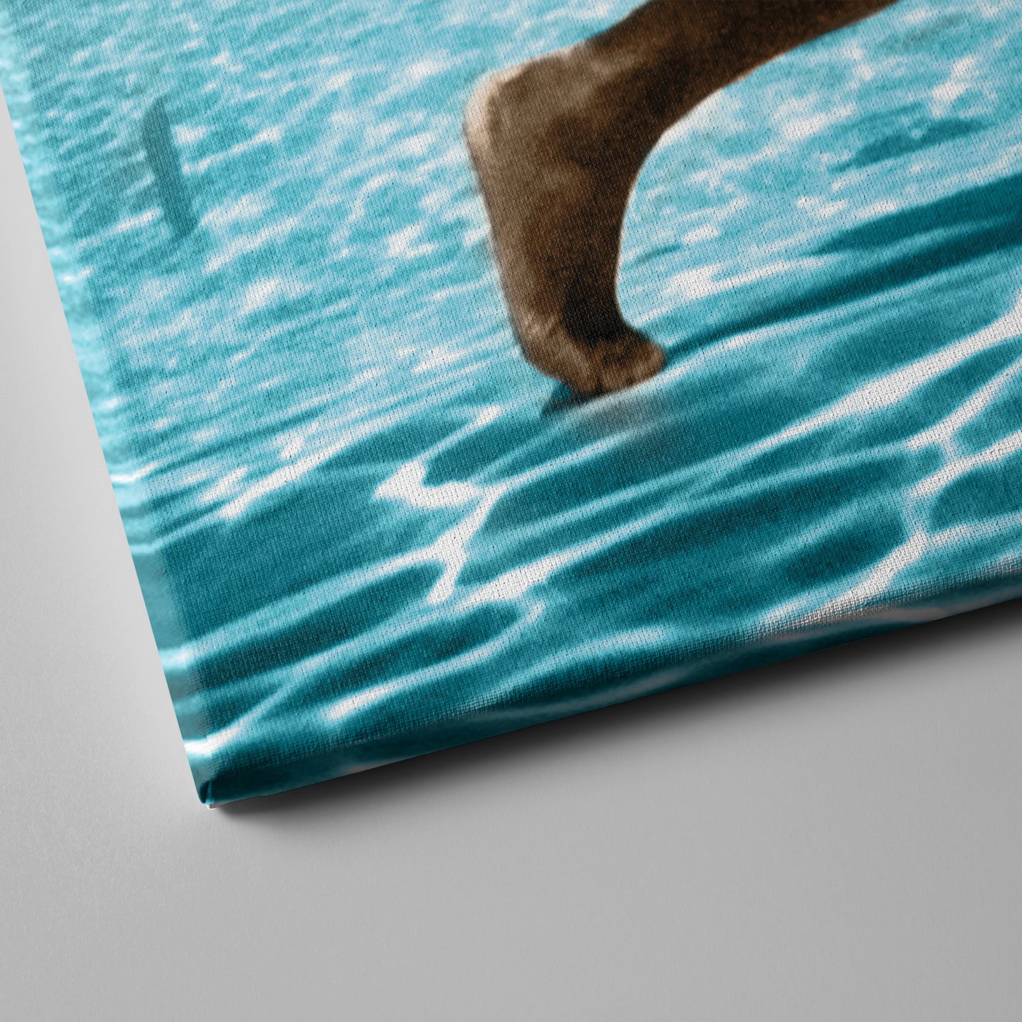 Muhammad Ali Underwater - Colored Canvas Wall Art Decor