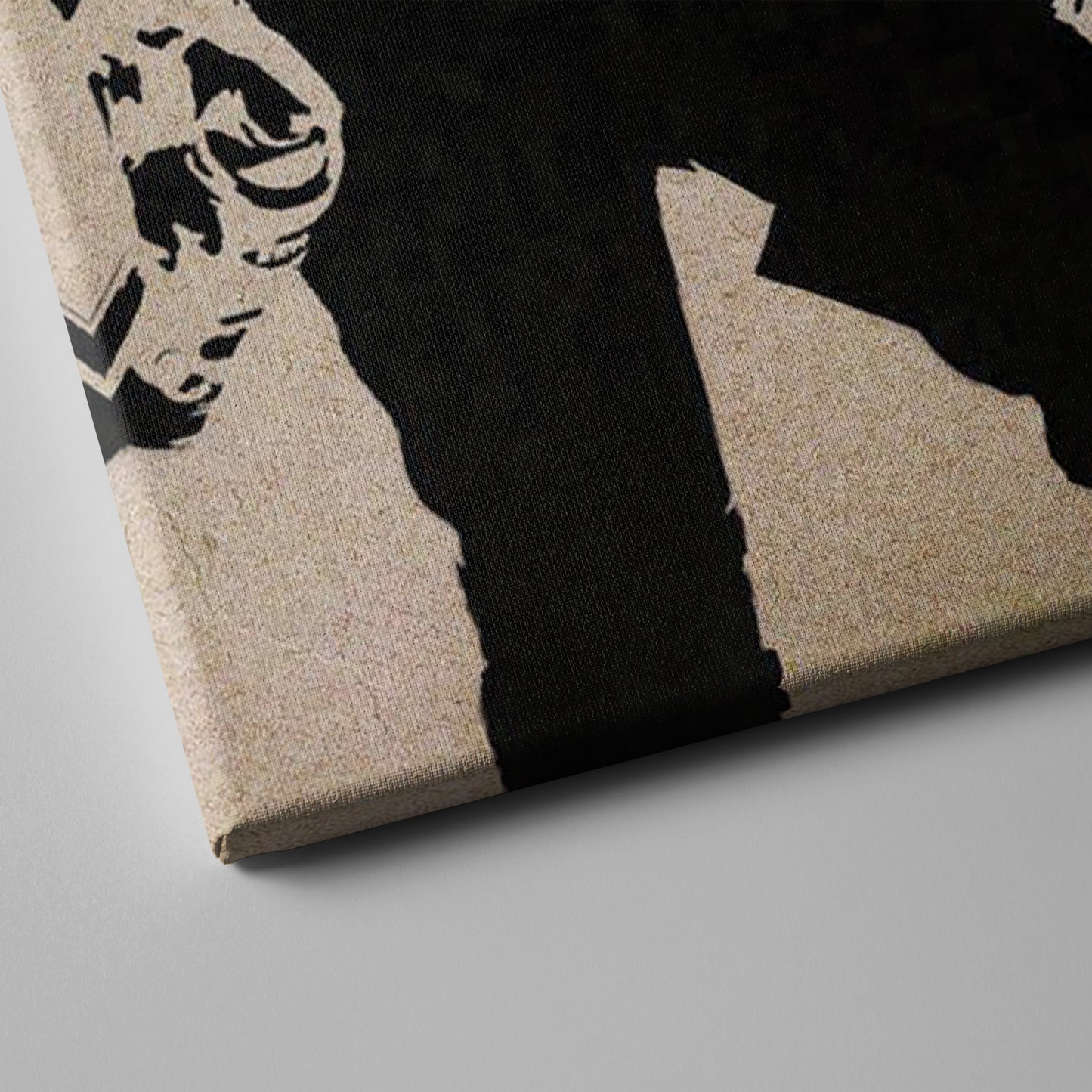 Banksy 'Girl with Quote' Canvas Print - Framed Wall Art