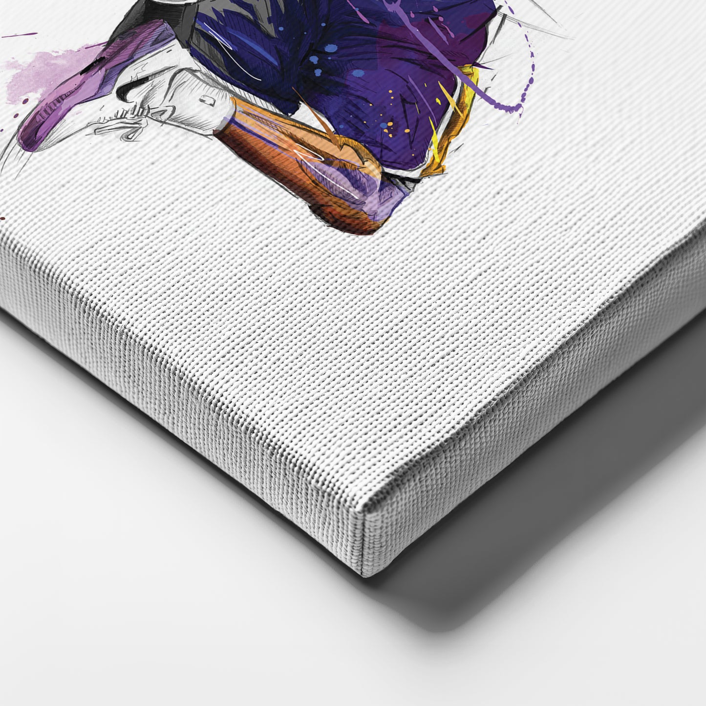 Kobe Bryant Basketball Player Canvas Wall Art – Legendary NBA Poster