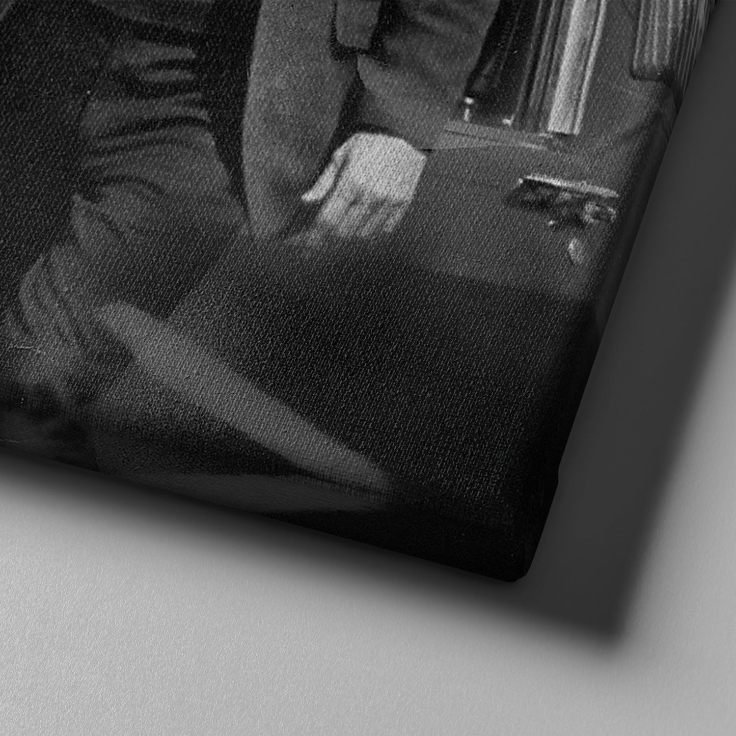 Steve McQueen Hollywood Icon Canvas Wall Art – Black and White Decor