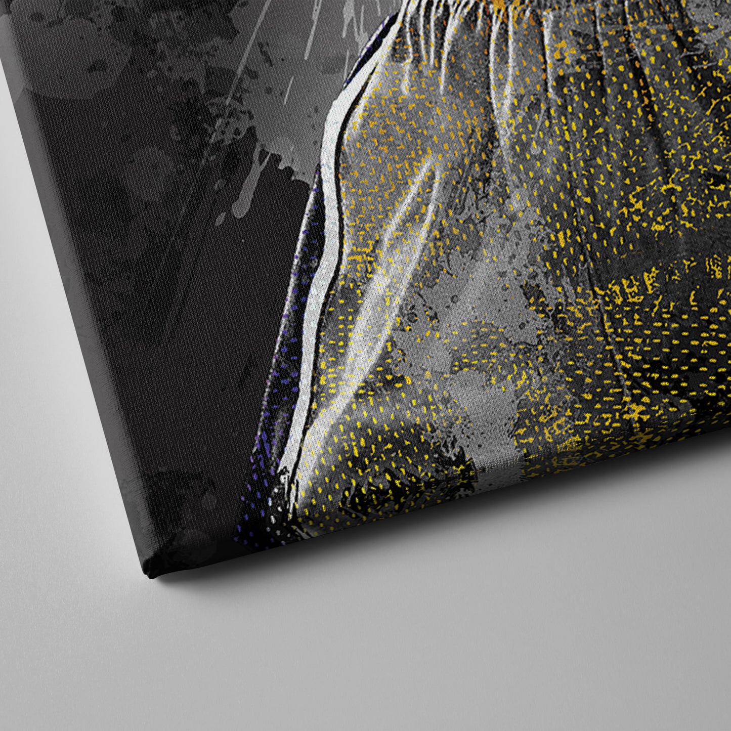 Kobe Bryant Splash Effect Canvas Wall Art – Legendary NBA Action