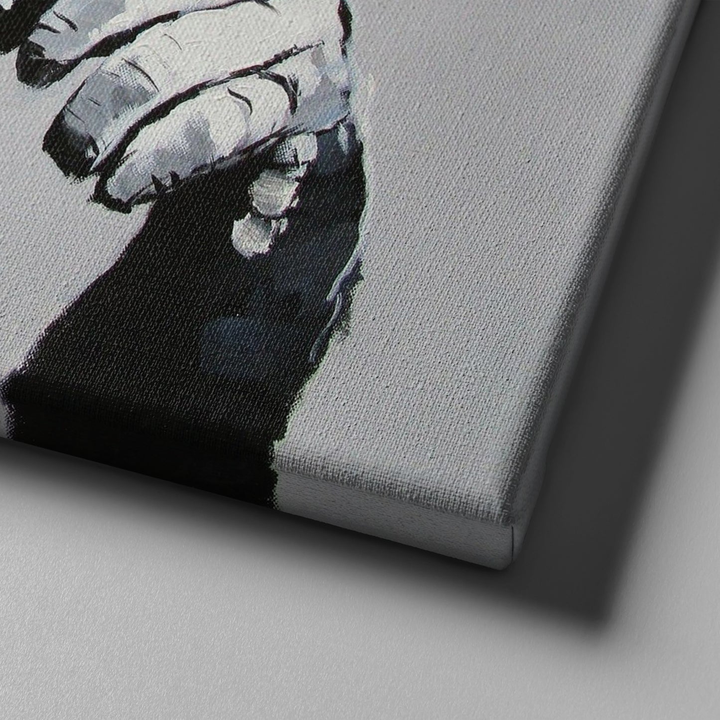 Banksy 'Female Monkey' Canvas Print - Framed Wall Art