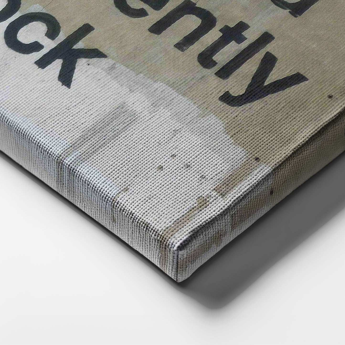 Banksy 'Out of Stock' Quote Canvas Print - Framed Wall Art