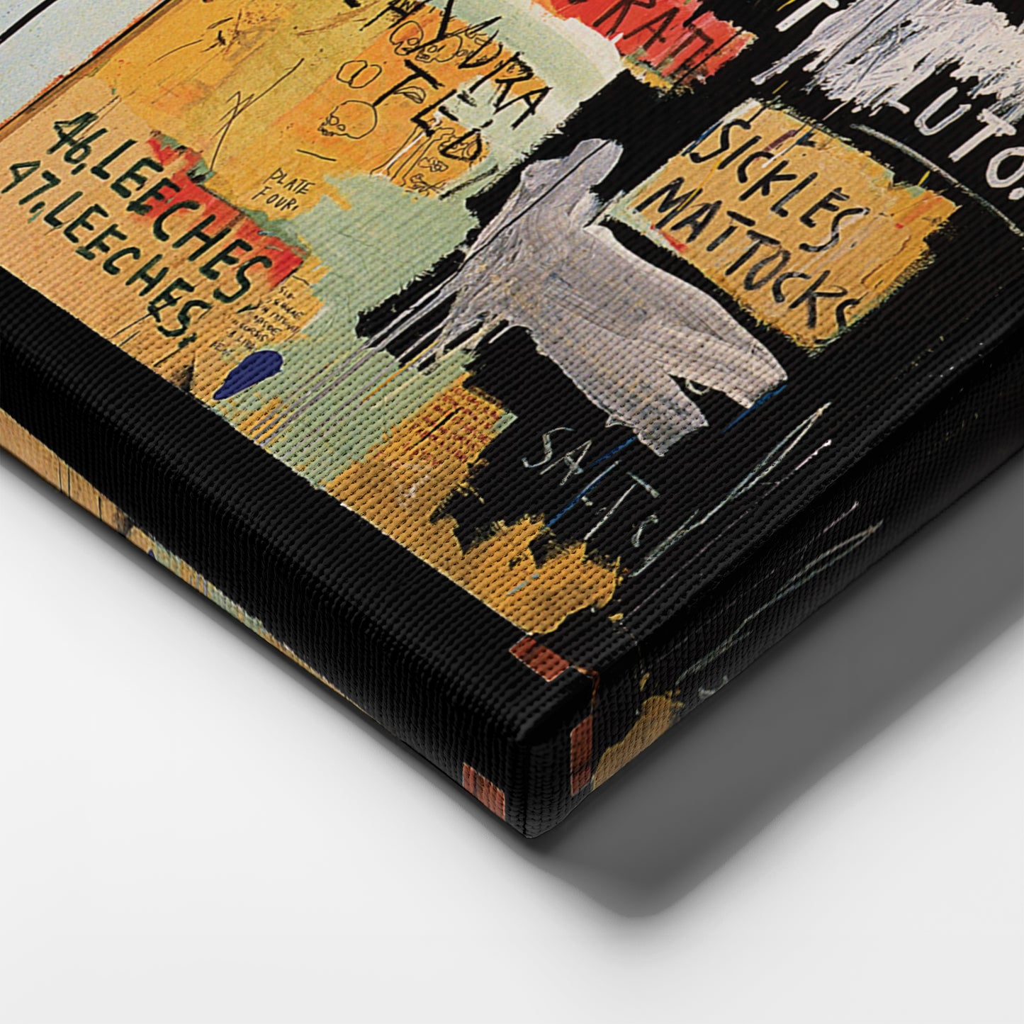 Notary by Jean-Michel Basquiat Abstract Art Canvas Wall Art – Modern Art Decor