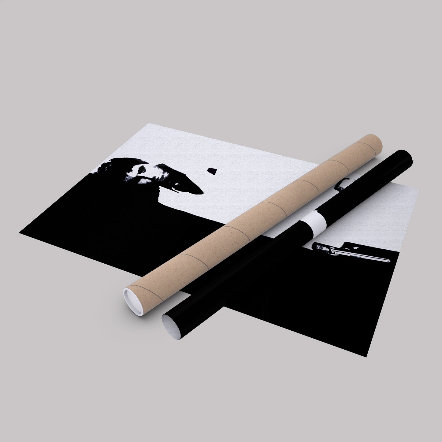 Scarface Al Pacino Black and White Canvas Art – Gangster Film Legend Decor