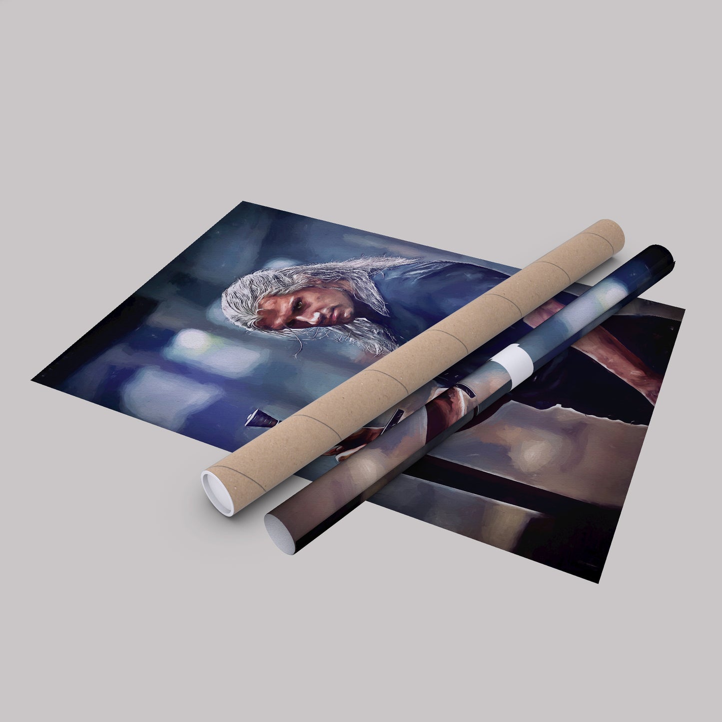 Geralt of Rivia Witcher Canvas Wall Art – Fantasy TV Series Print