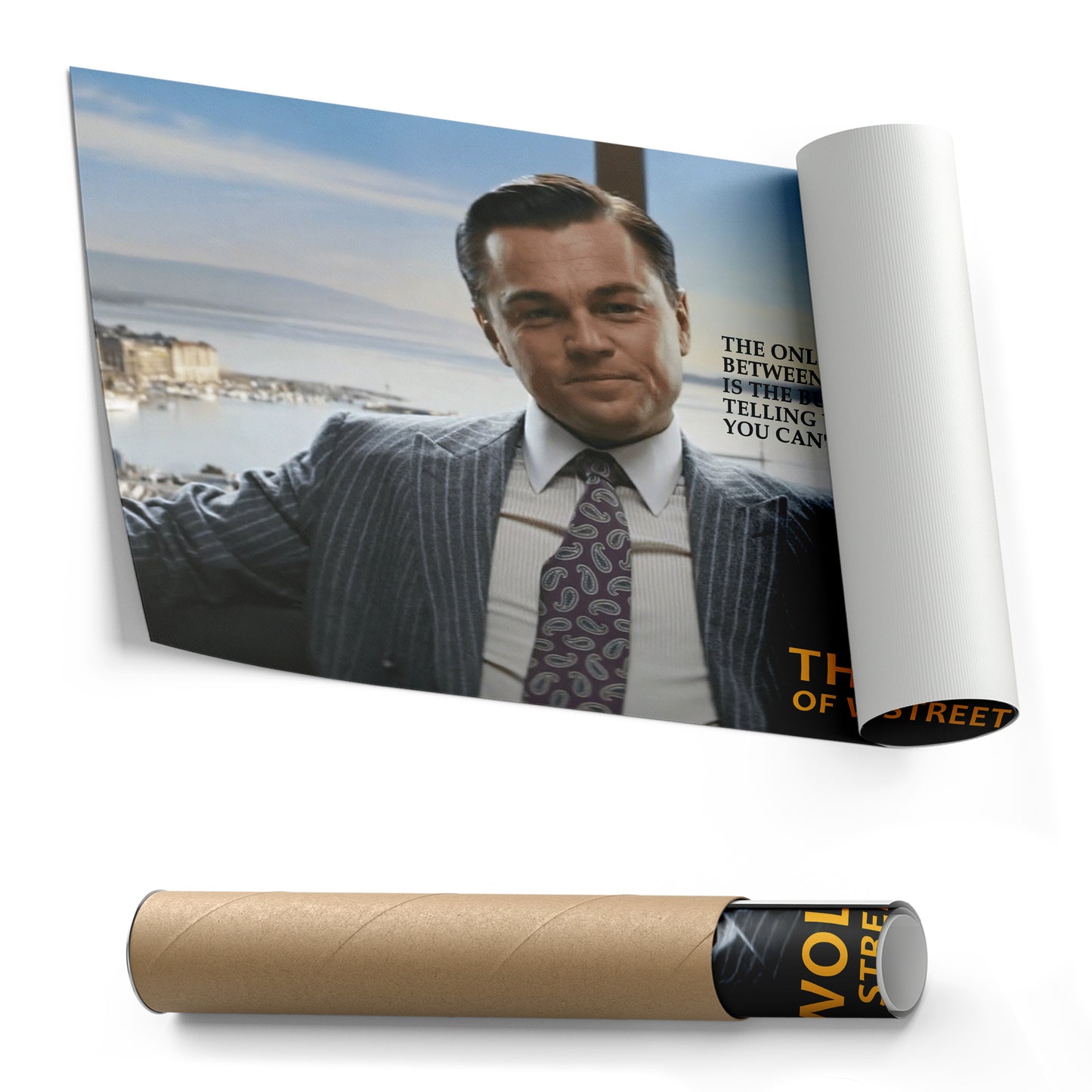 The Wolf of Wall Street Motivational Quote Canvas Art - Movie Wall Decor