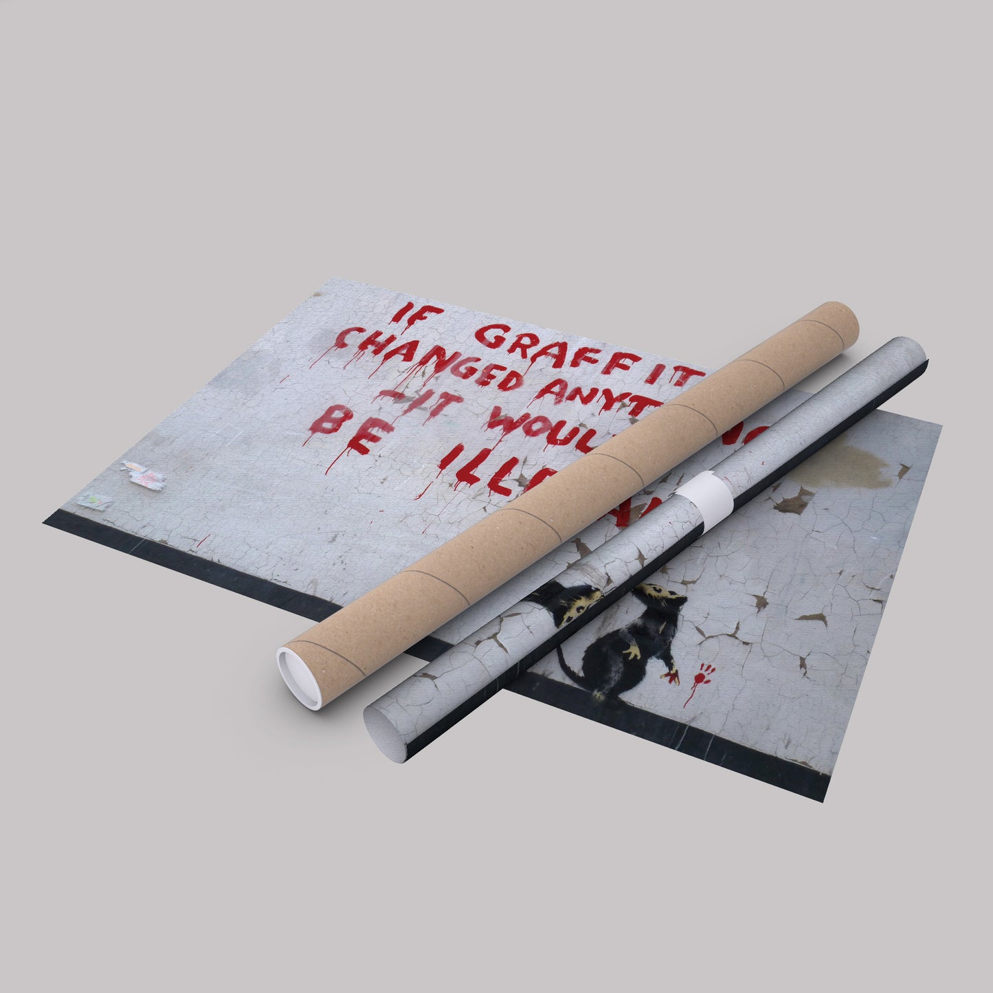 Banksy 'Illegal' Quote Canvas Print - Framed Wall Art