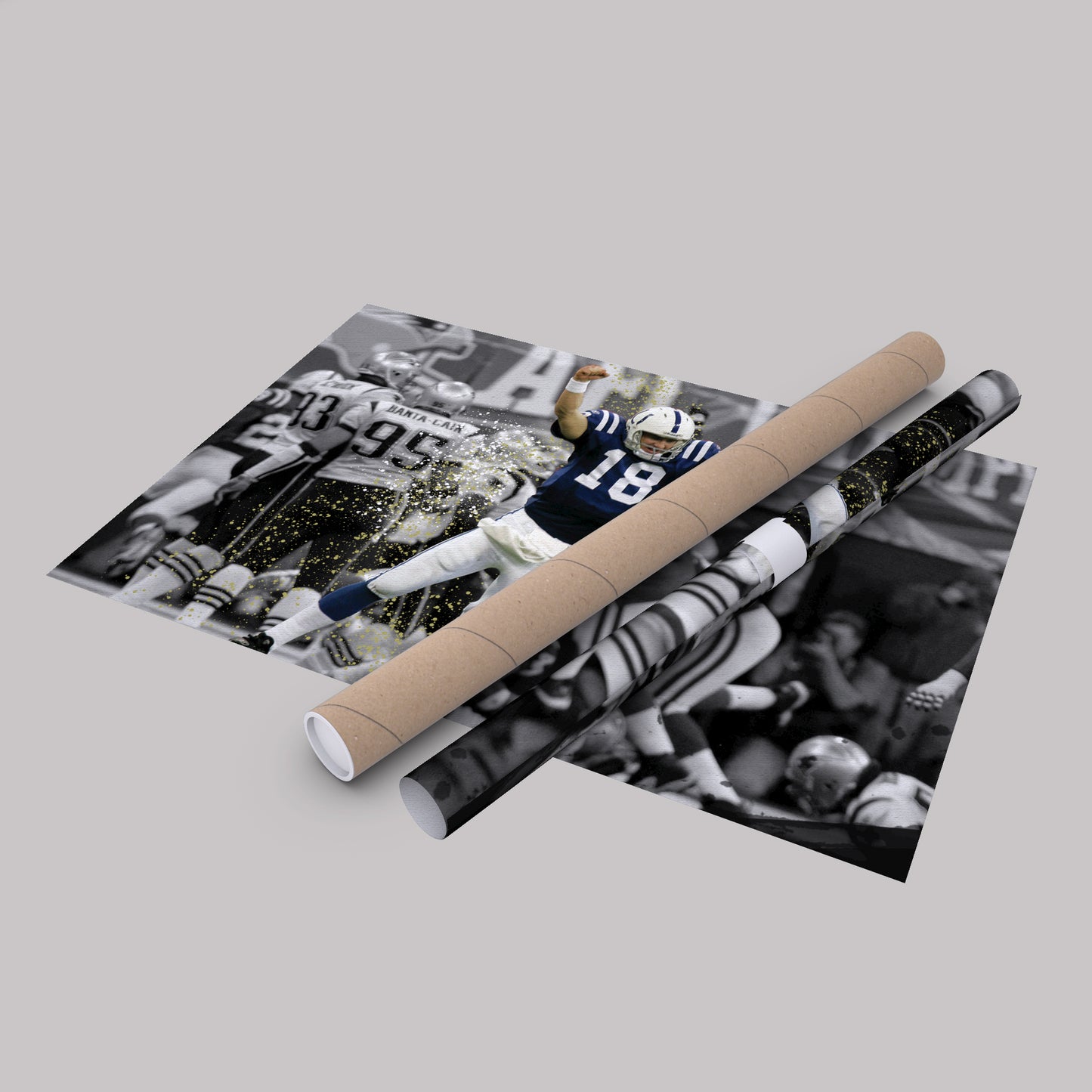 Peyton Manning AFC Championship Canvas Art - NFL Colts vs. Patriots