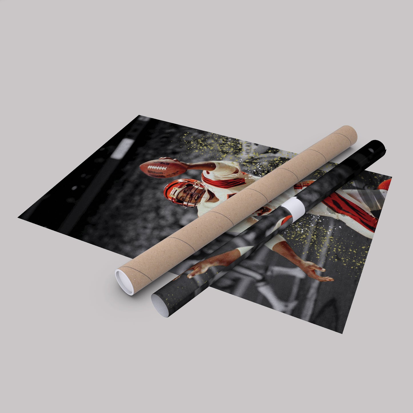 Jennings’ Kickoff Return Cincinnati Bengals Canvas Wall Art Decor - NFL Highlight Art